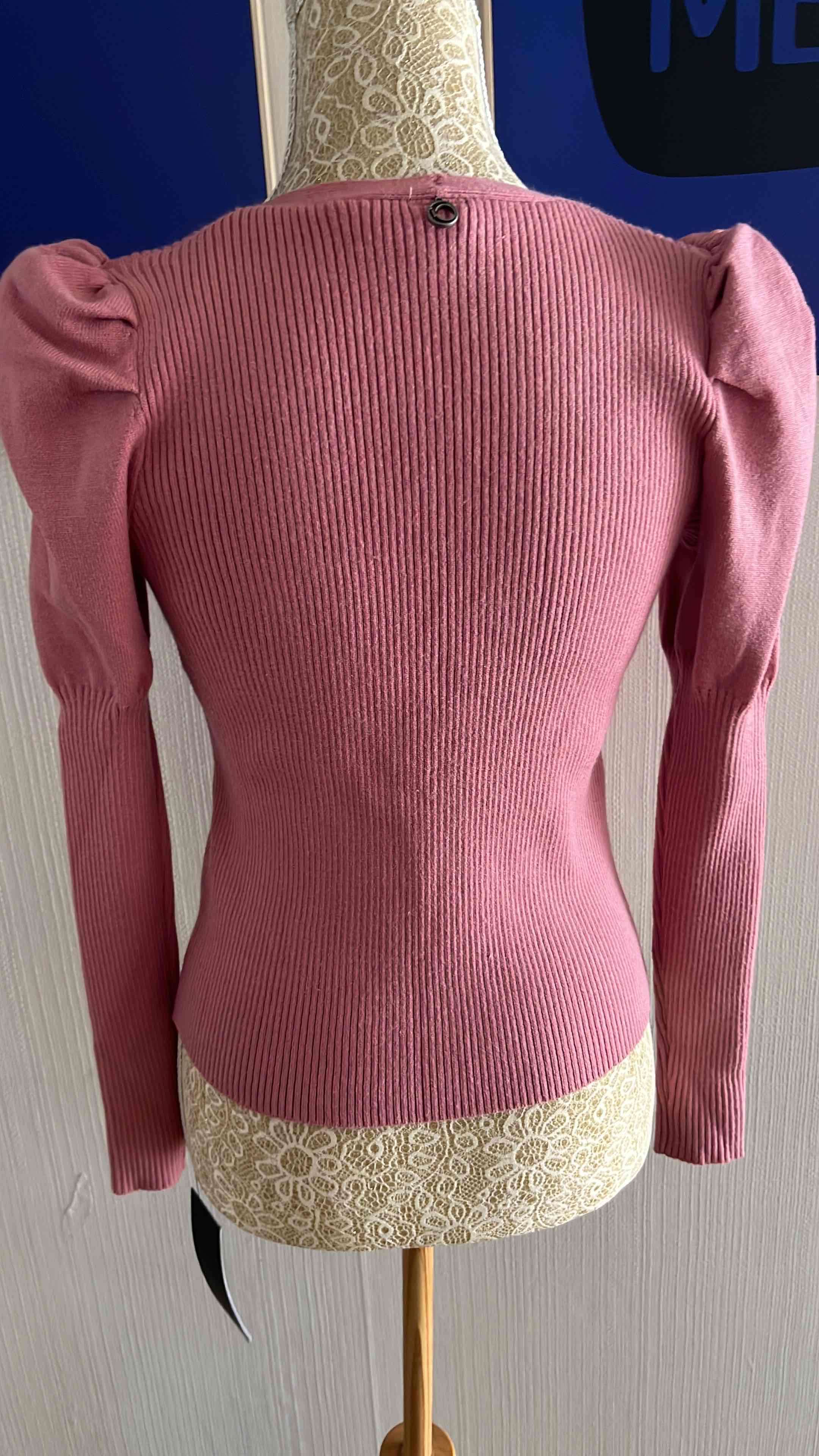 Cardigan tejido lila con botones IO talla S nuevo - miniatura 3