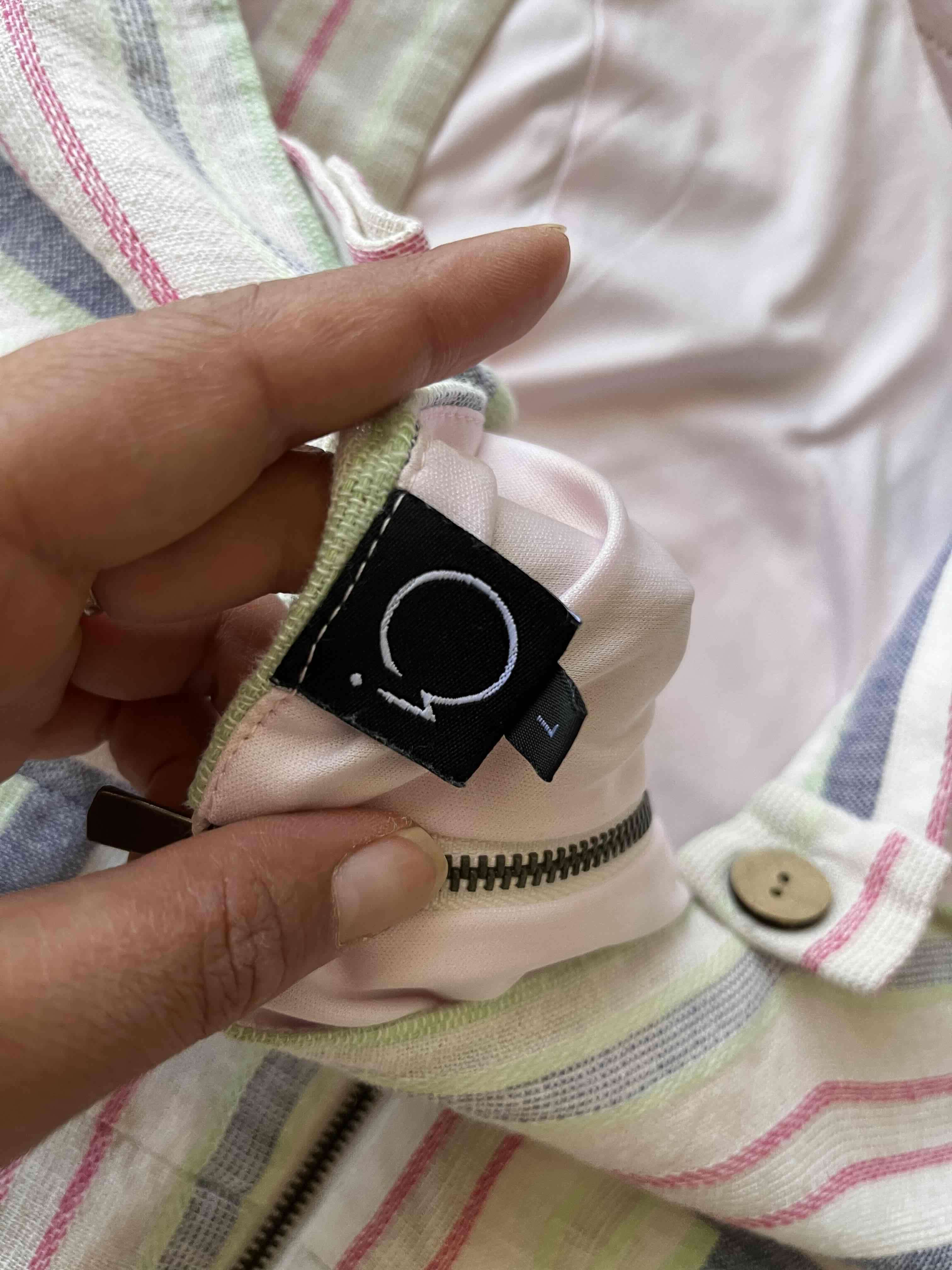 Vestido short a raya multicolor IO talla L un  uso - miniatura 4