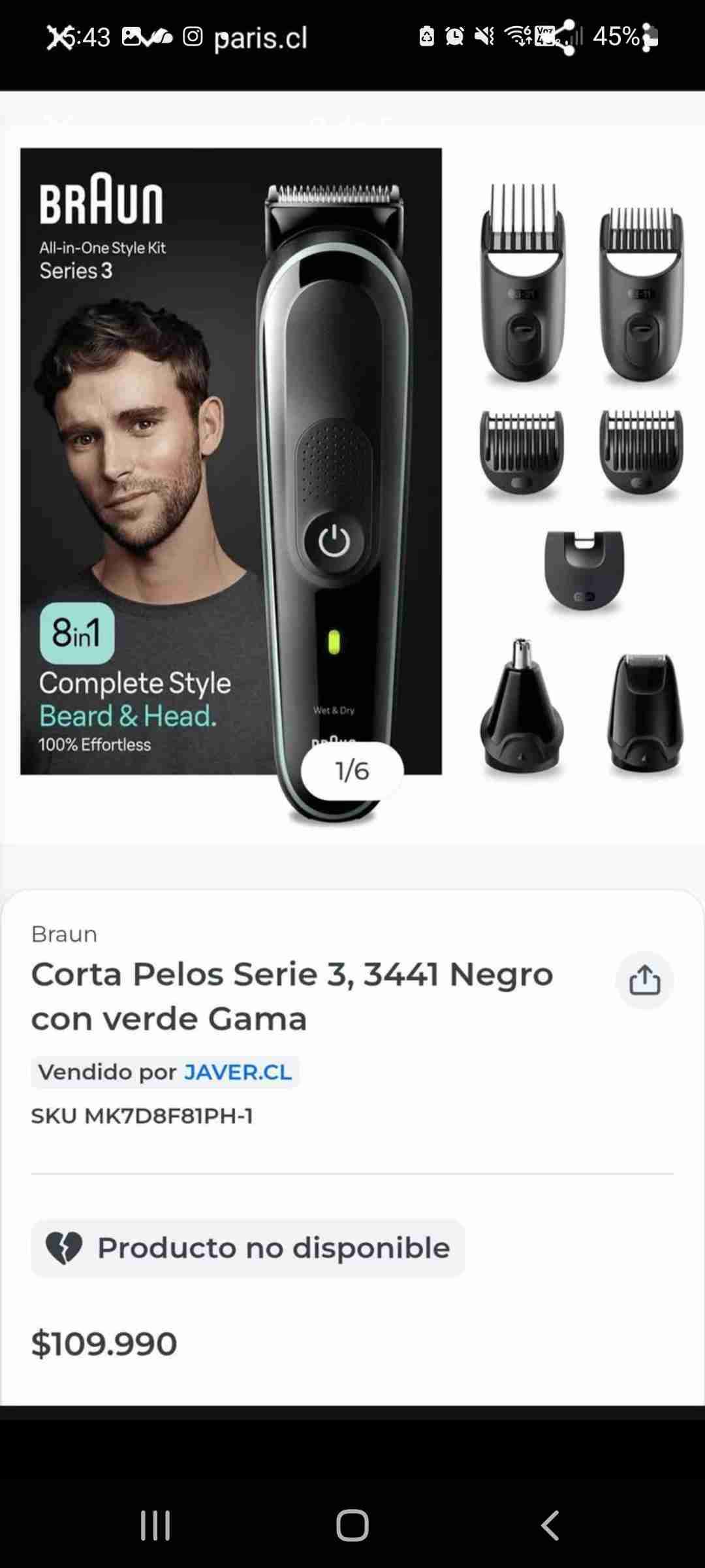 Kit de corte Braun Serie 3 8 en 1 - miniatura 2