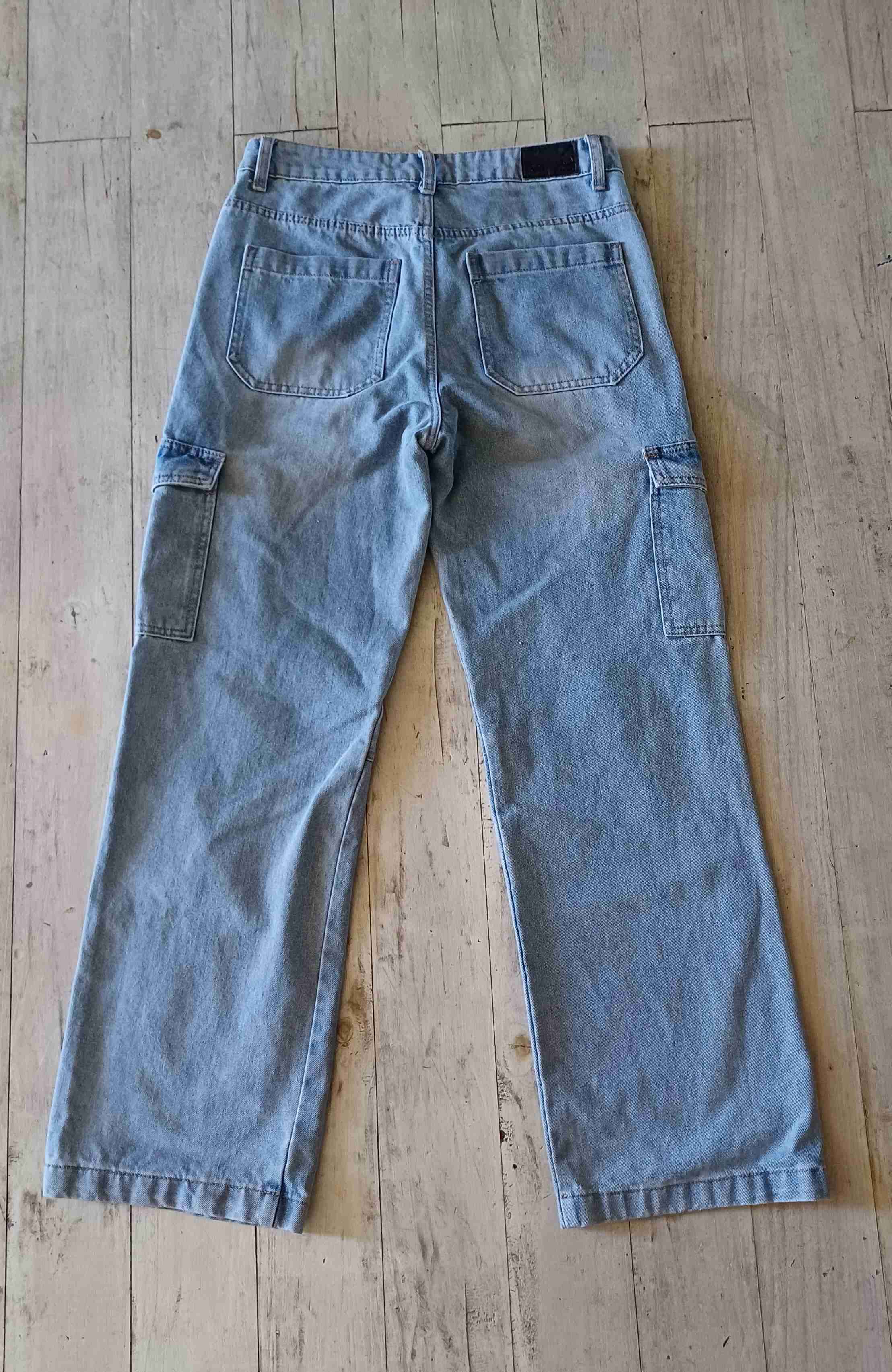 Pantalones cargo jeans azul - 3