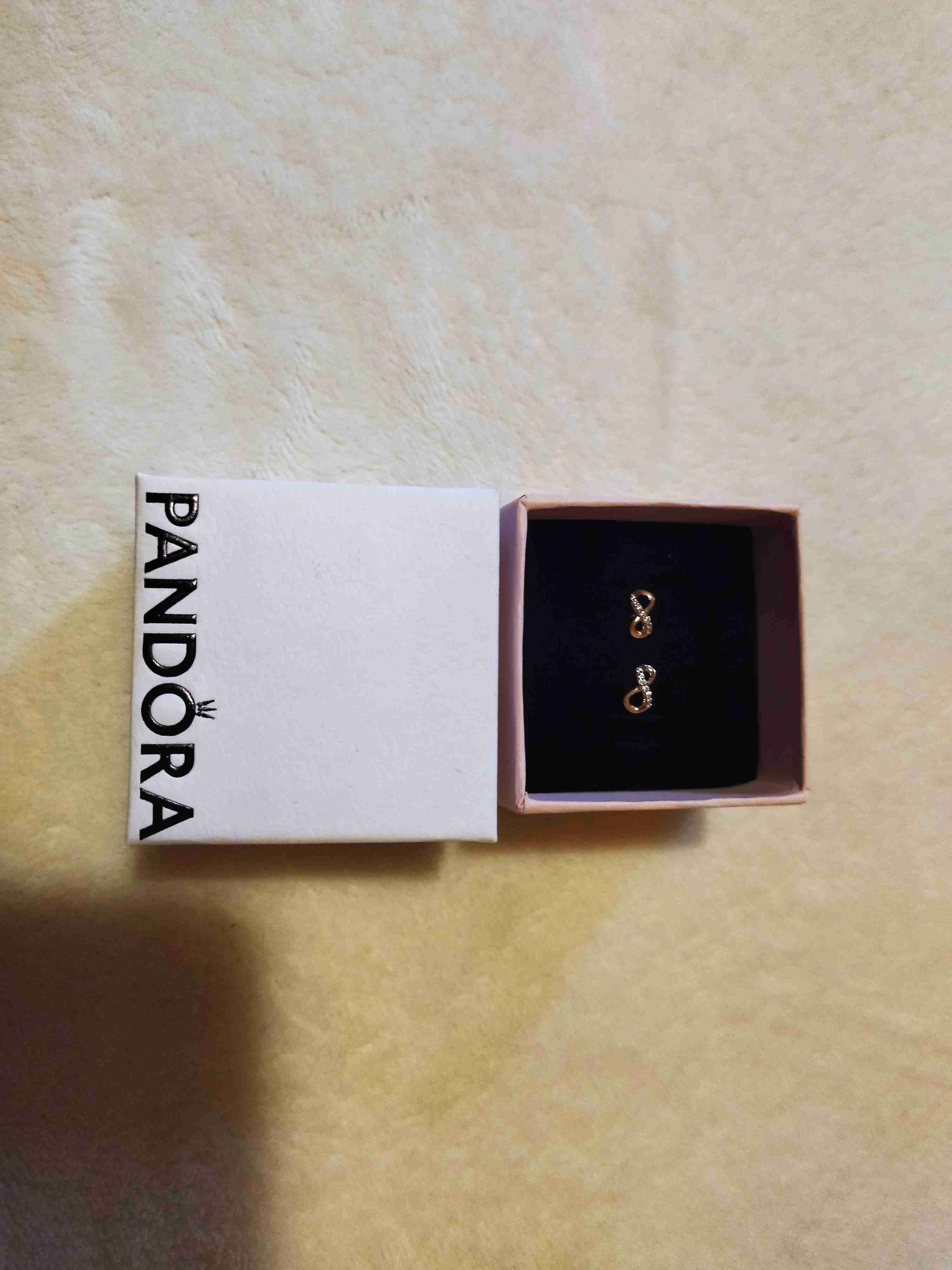 Aros infinito dorados en caja, Pandora - miniatura 5