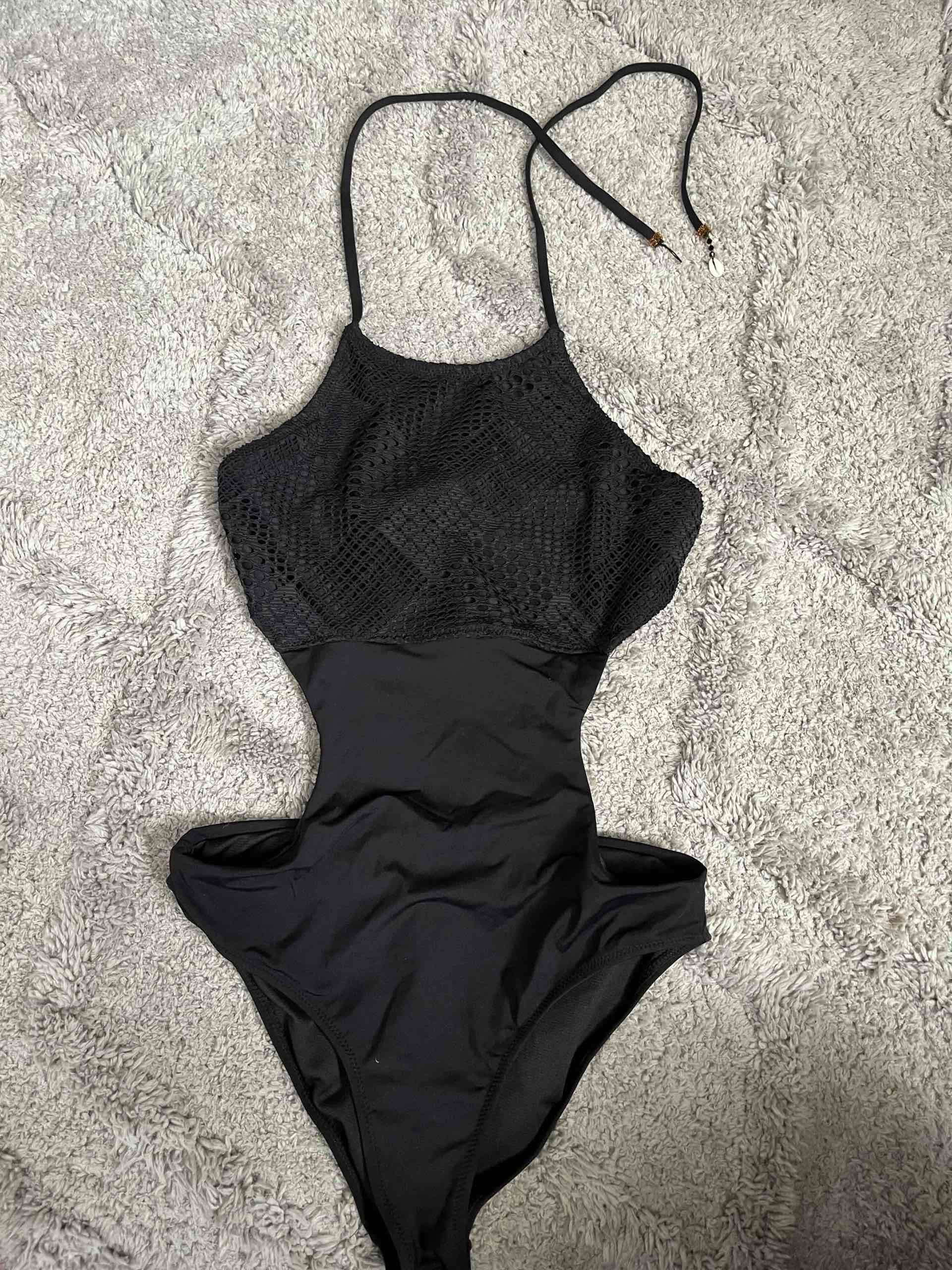 Enterito Trikini de baño negro elegante - 1