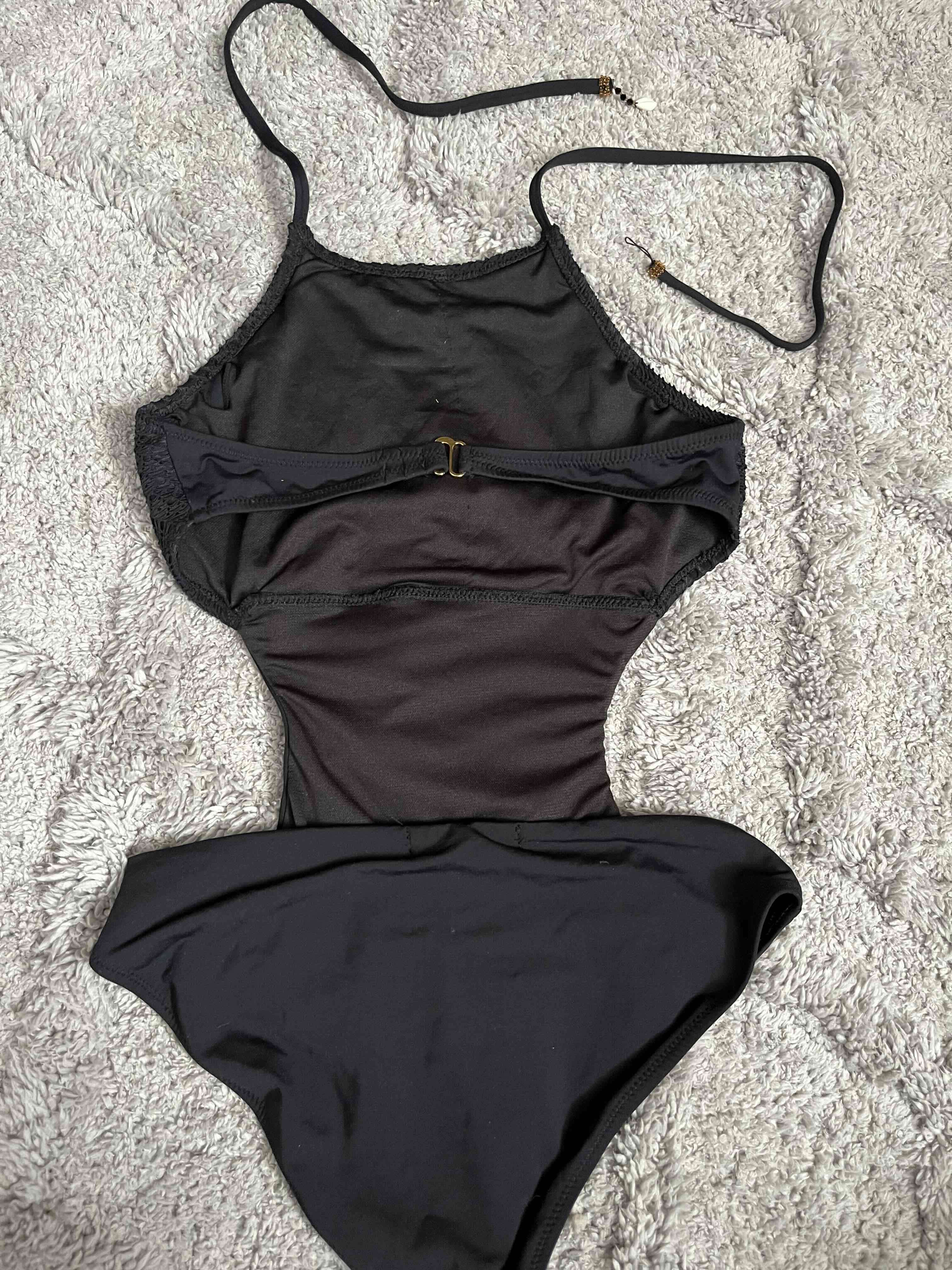 Enterito Trikini de baño negro elegante - 3