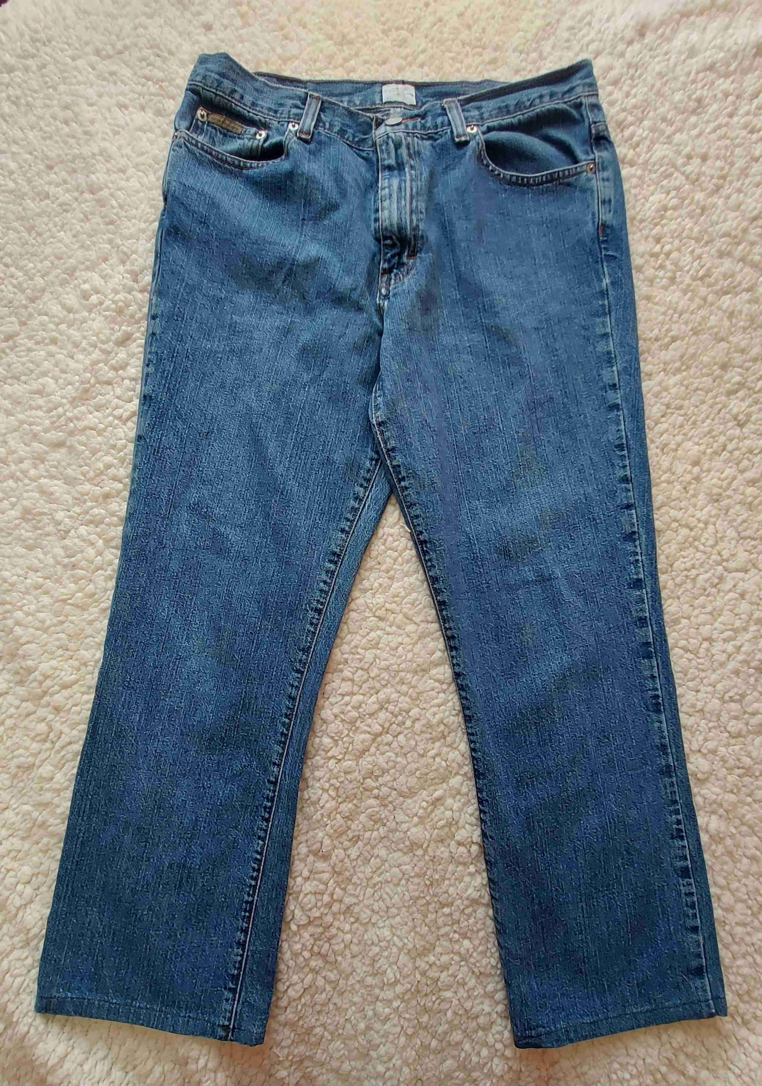 Calvin Klein, Jeans azules de mezclilla, Talla 40 - 1