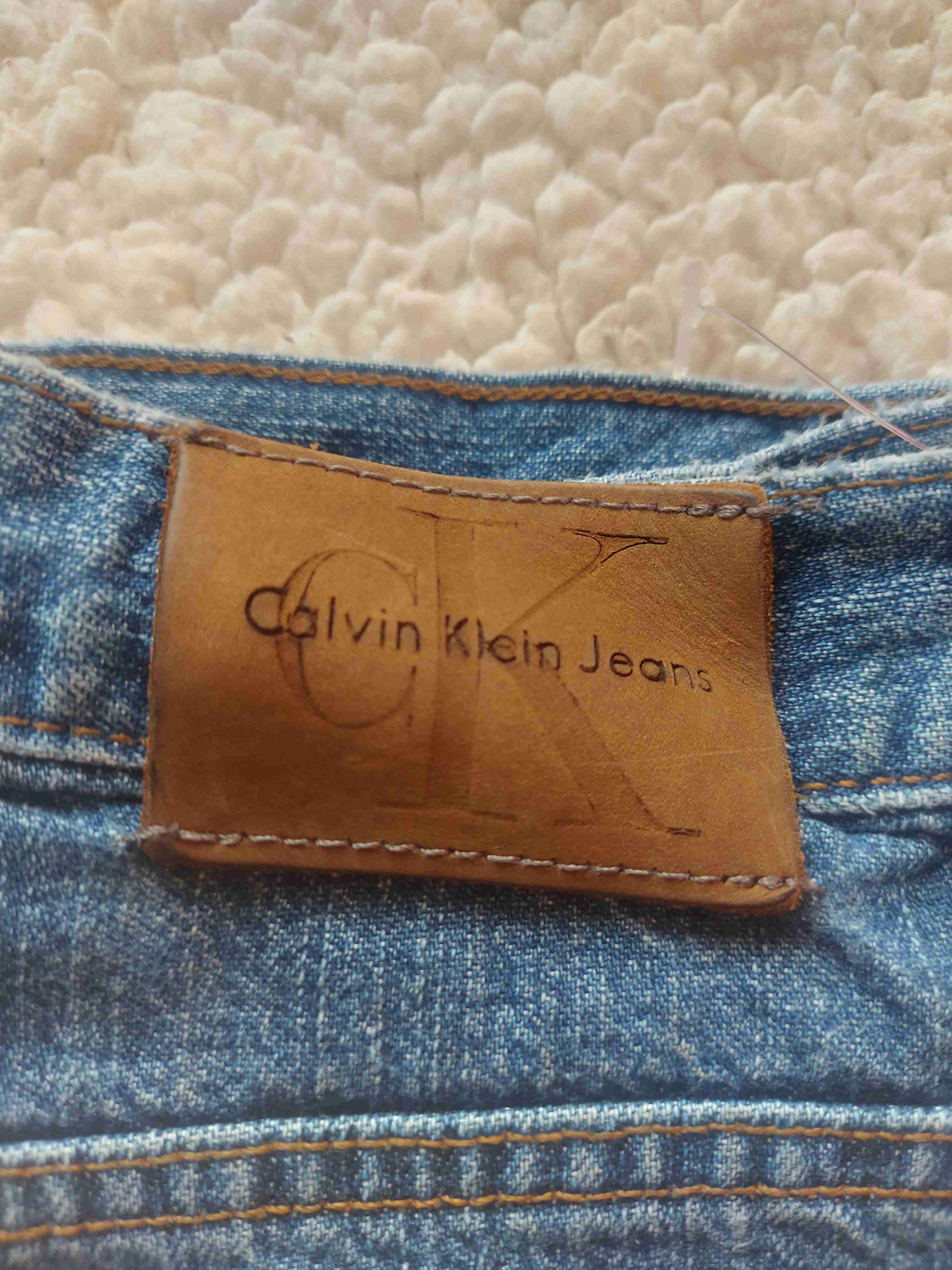 Calvin Klein, Jeans azules de mezclilla, Talla 40 - 4