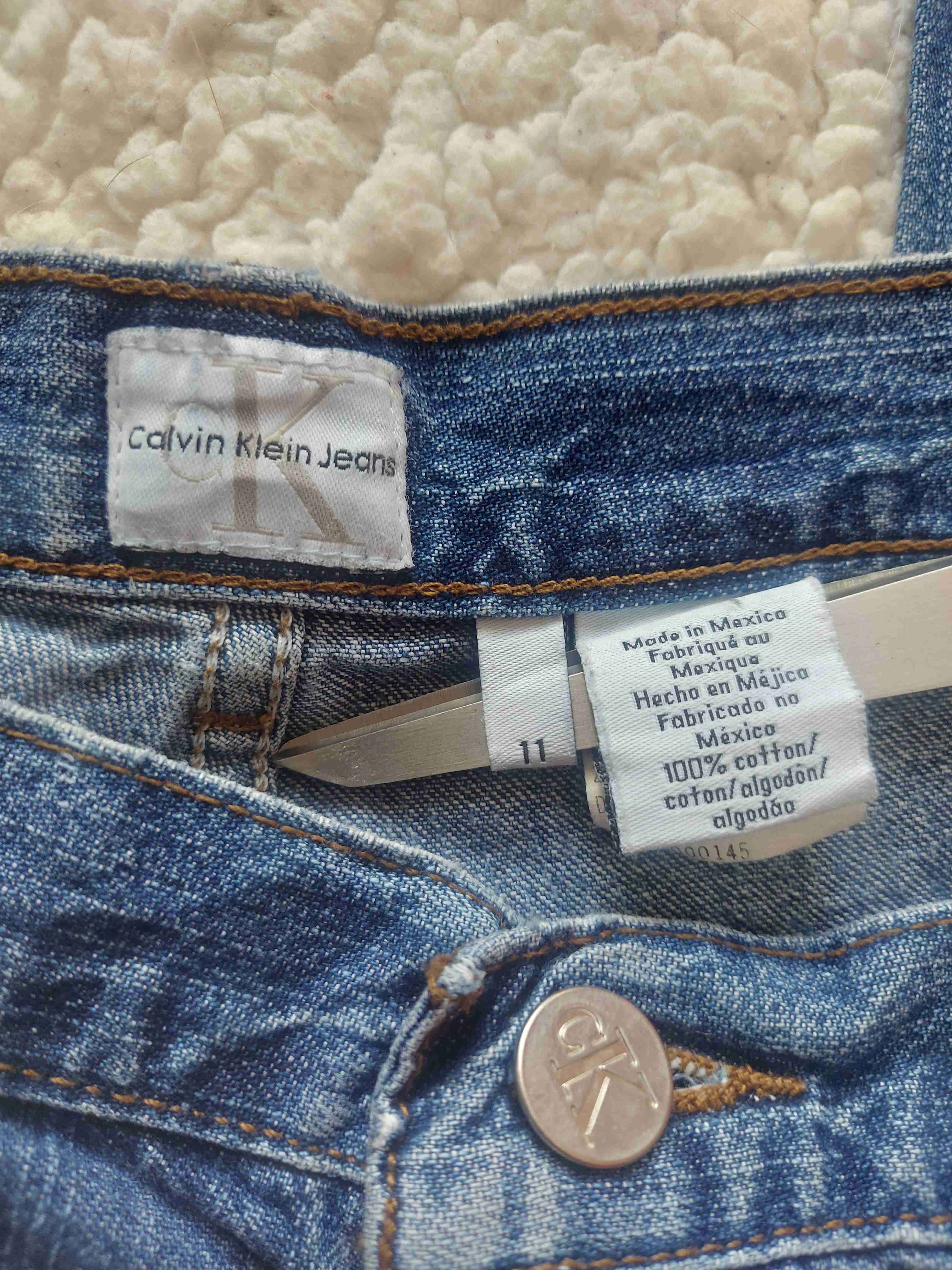 Calvin Klein, Jeans azules de mezclilla, Talla 40 - 5