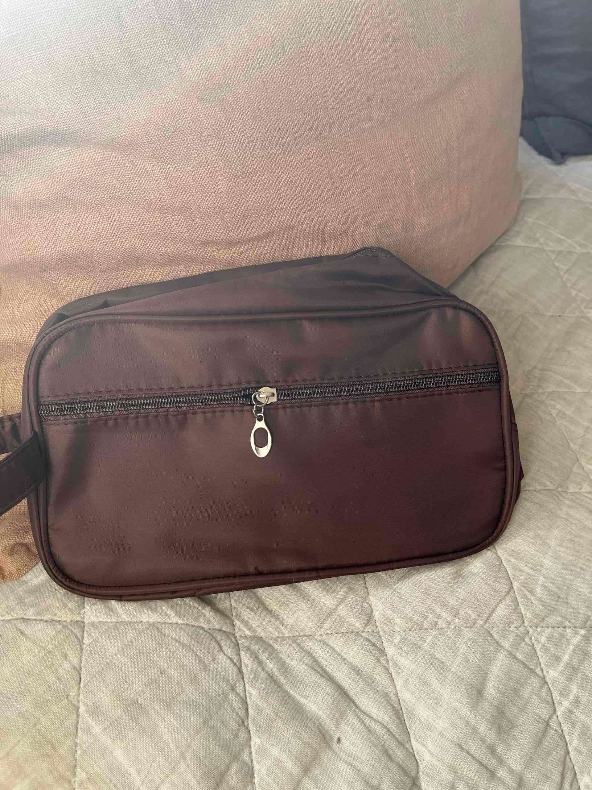 Neceser marrón con cierre - miniatura 3