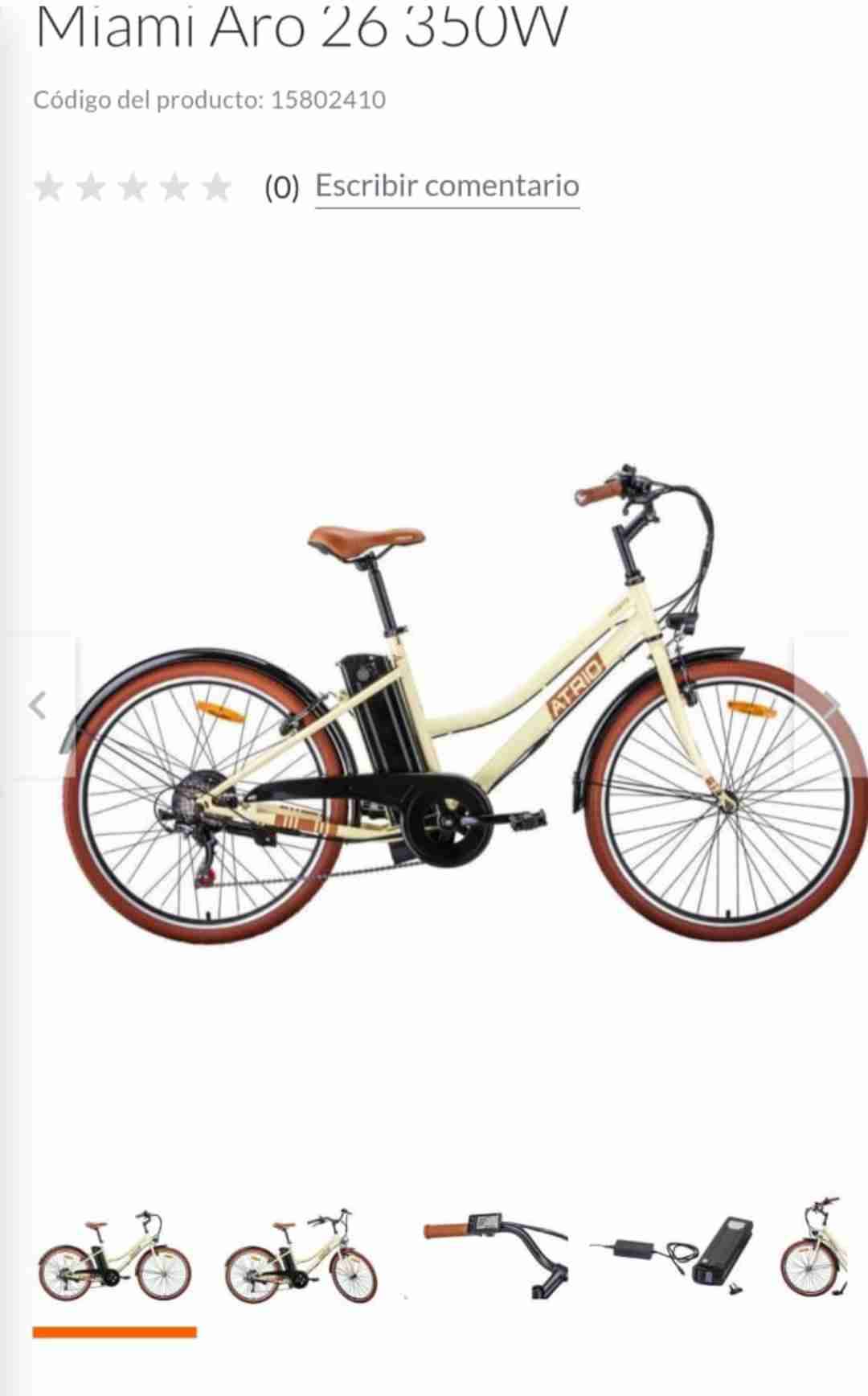 Bicicleta eléctrica Miami Aro 26 - miniatura 1