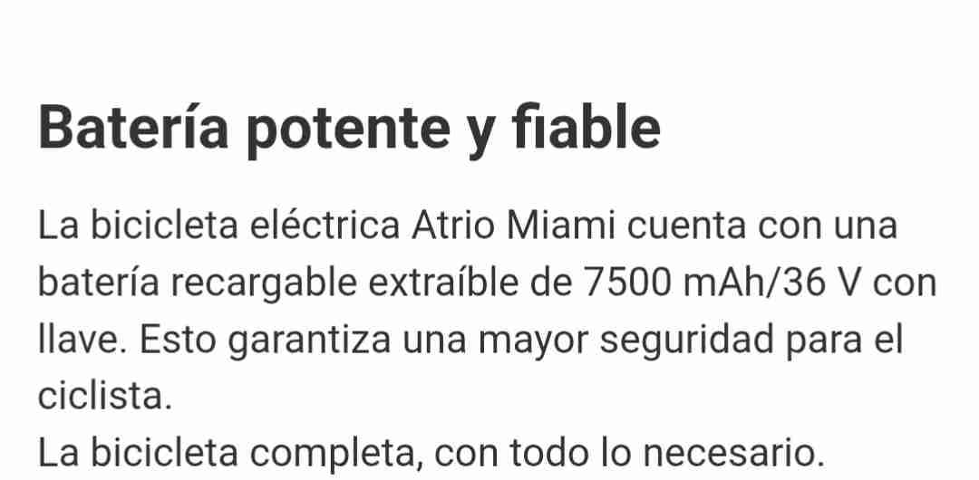 Bicicleta eléctrica Miami Aro 26 - miniatura 6