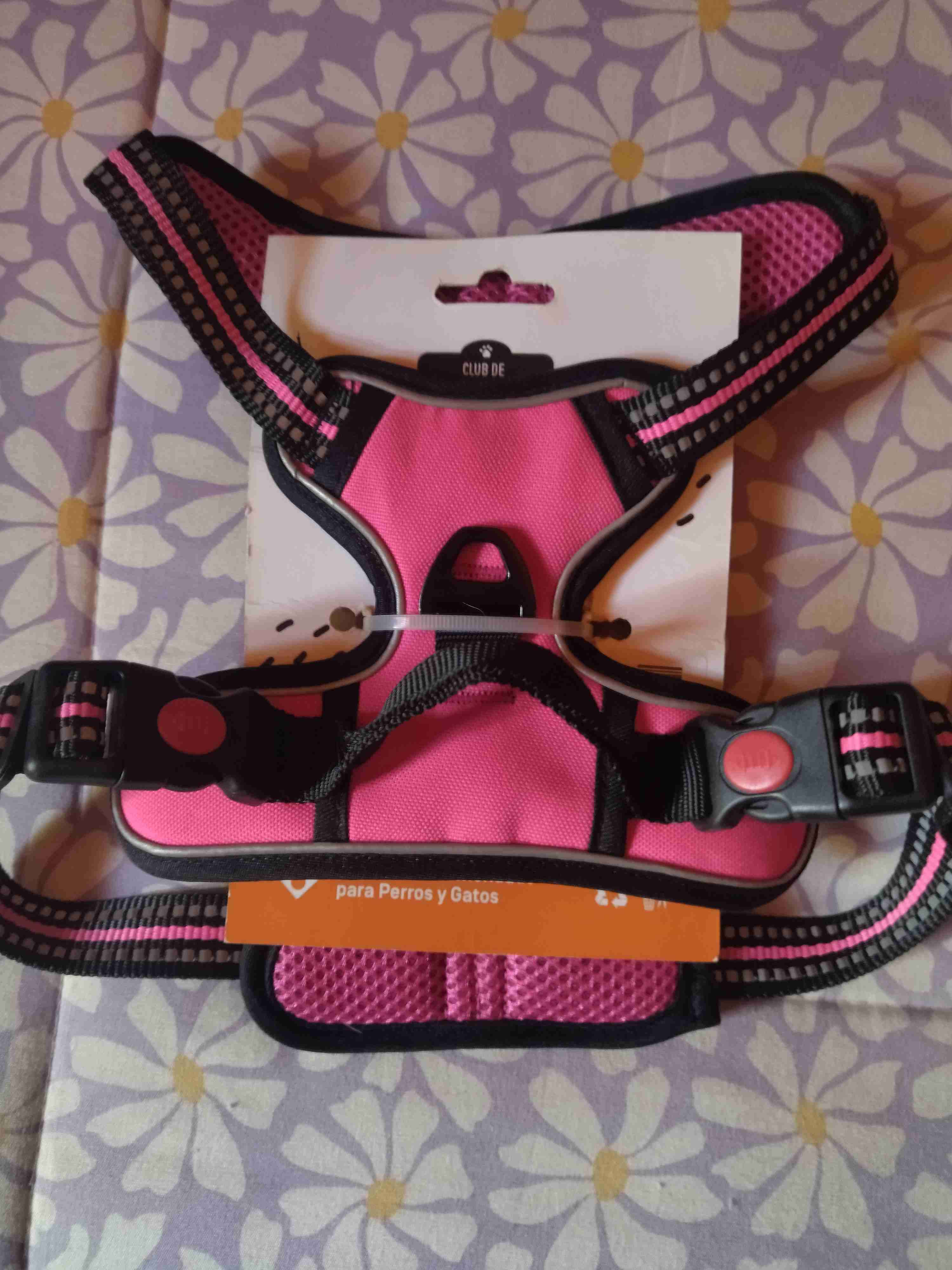Arnés rosa para mascotas - miniatura 1