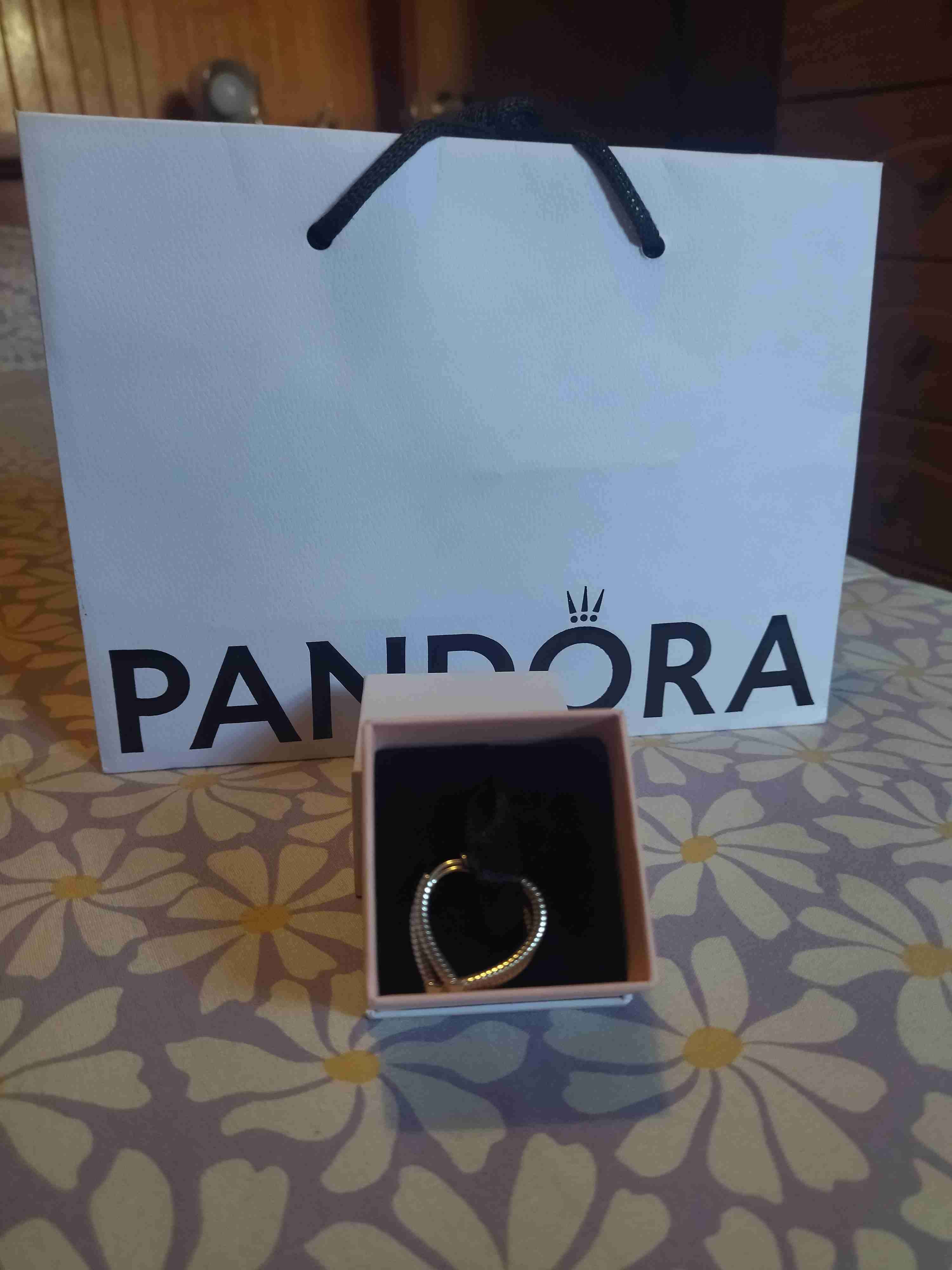 Aros de corazón Pandora plateados - miniatura 5