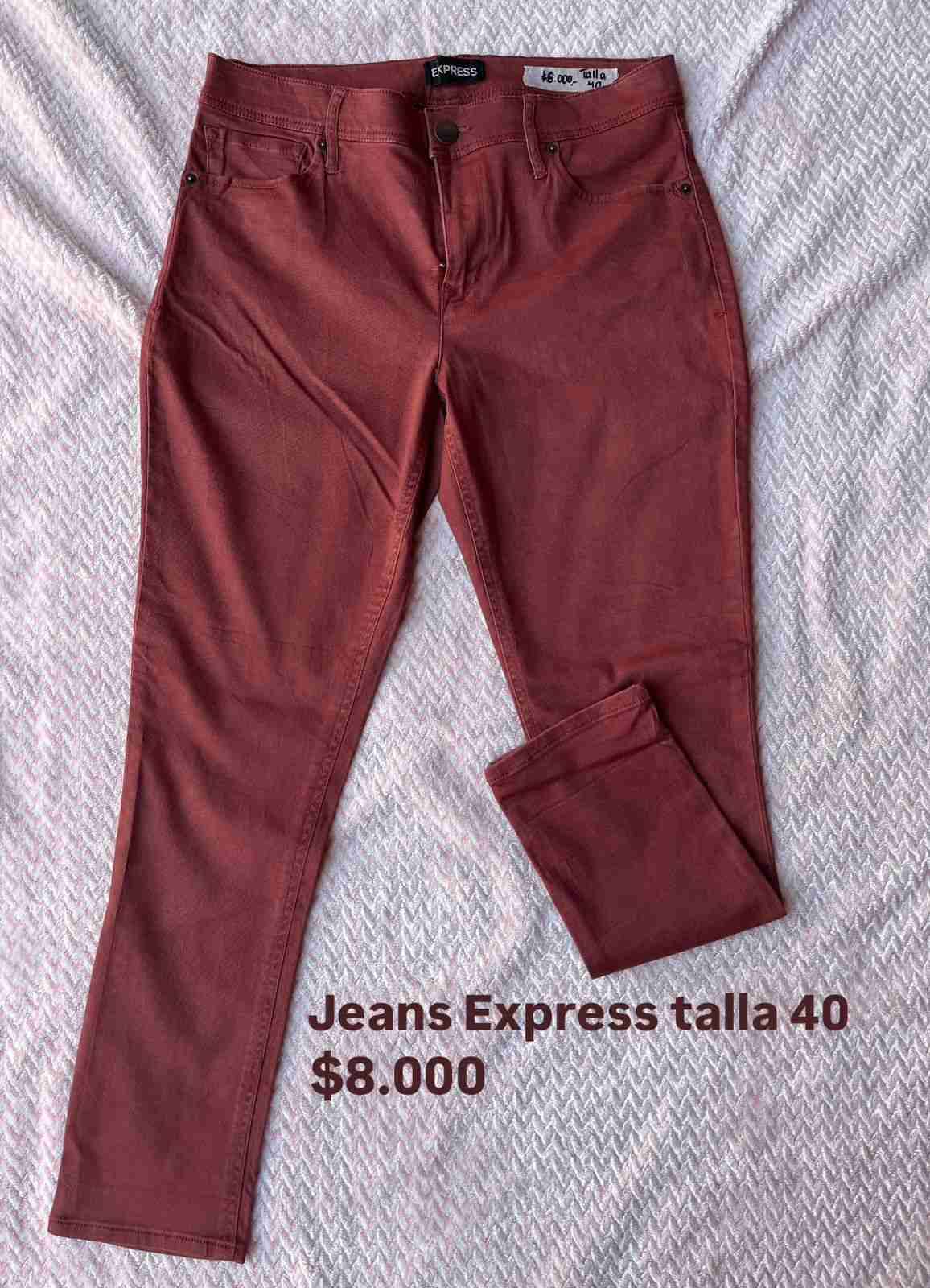 Express. Jeans terracota para mujer. - miniatura 4