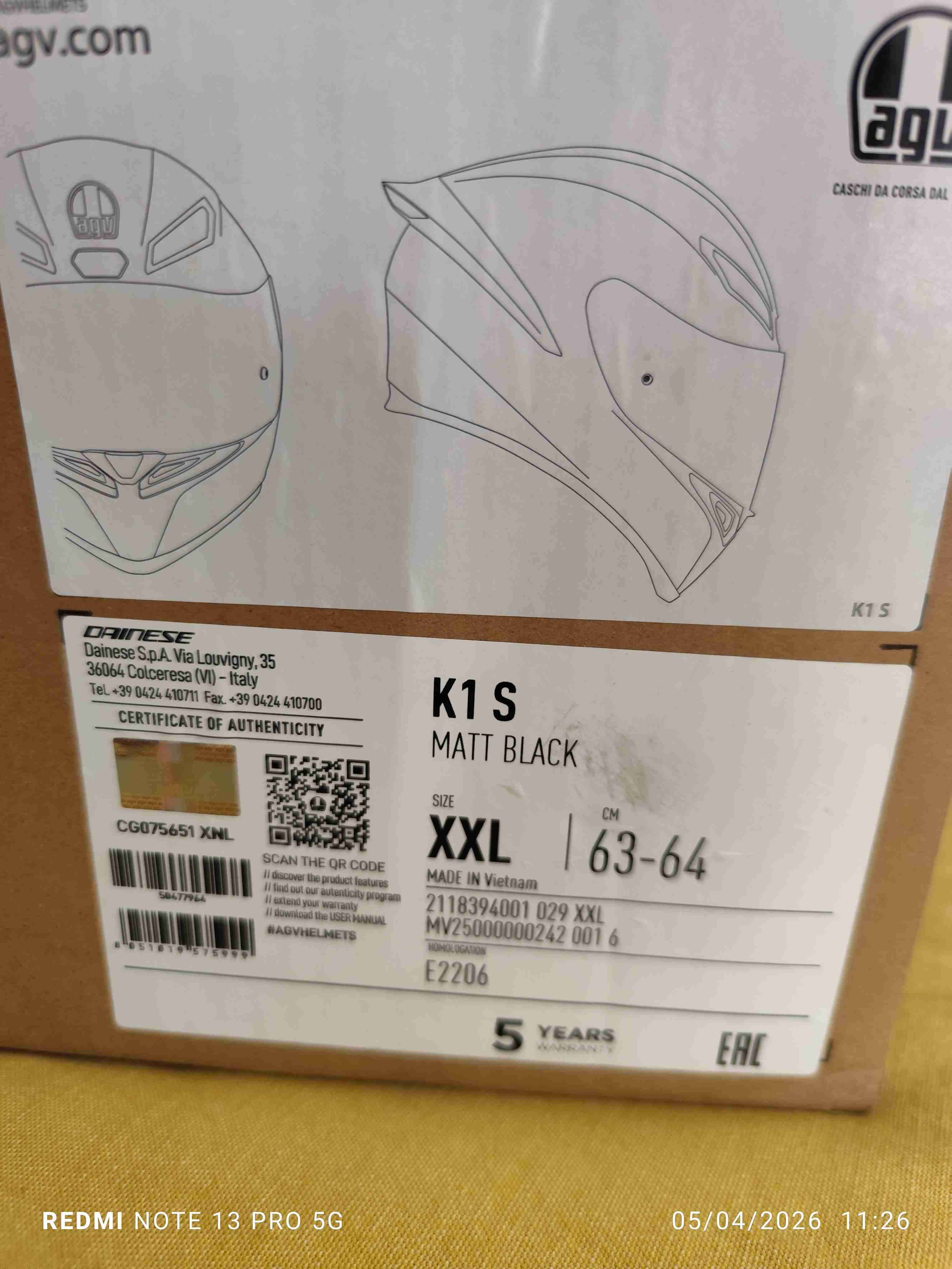 Casco negro AGV K1 nuevo. Incluye Pinlock - miniatura 6