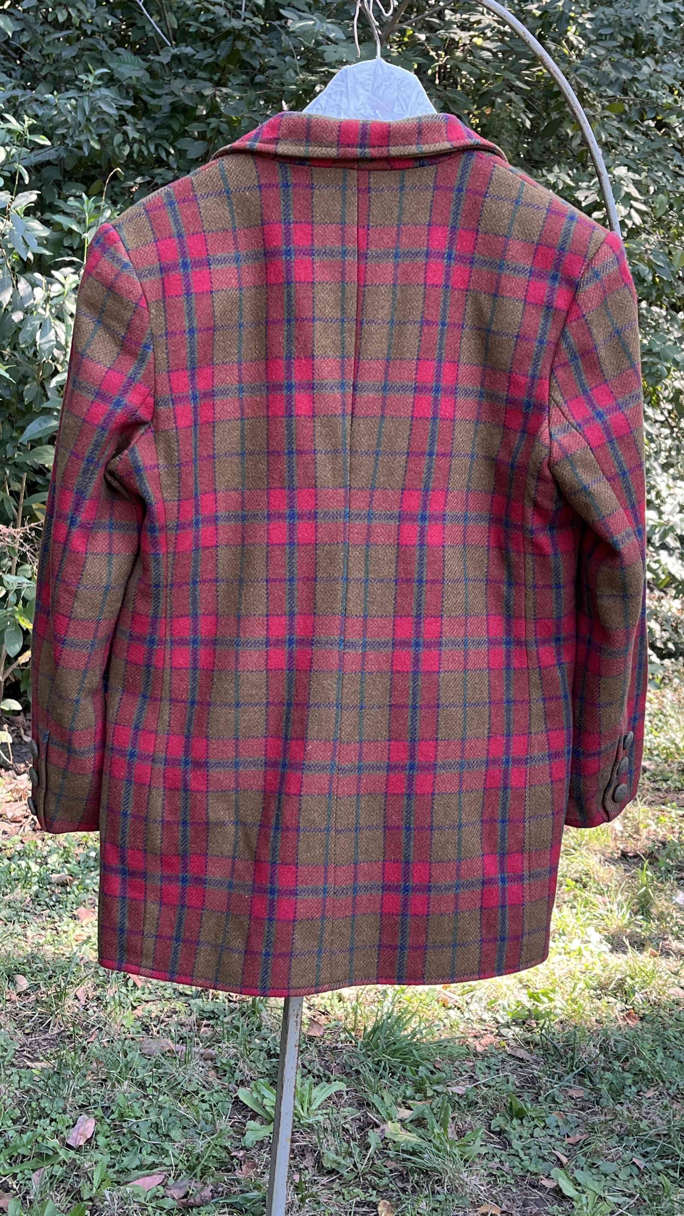 Abrigo de cuadros vintage - miniatura 2