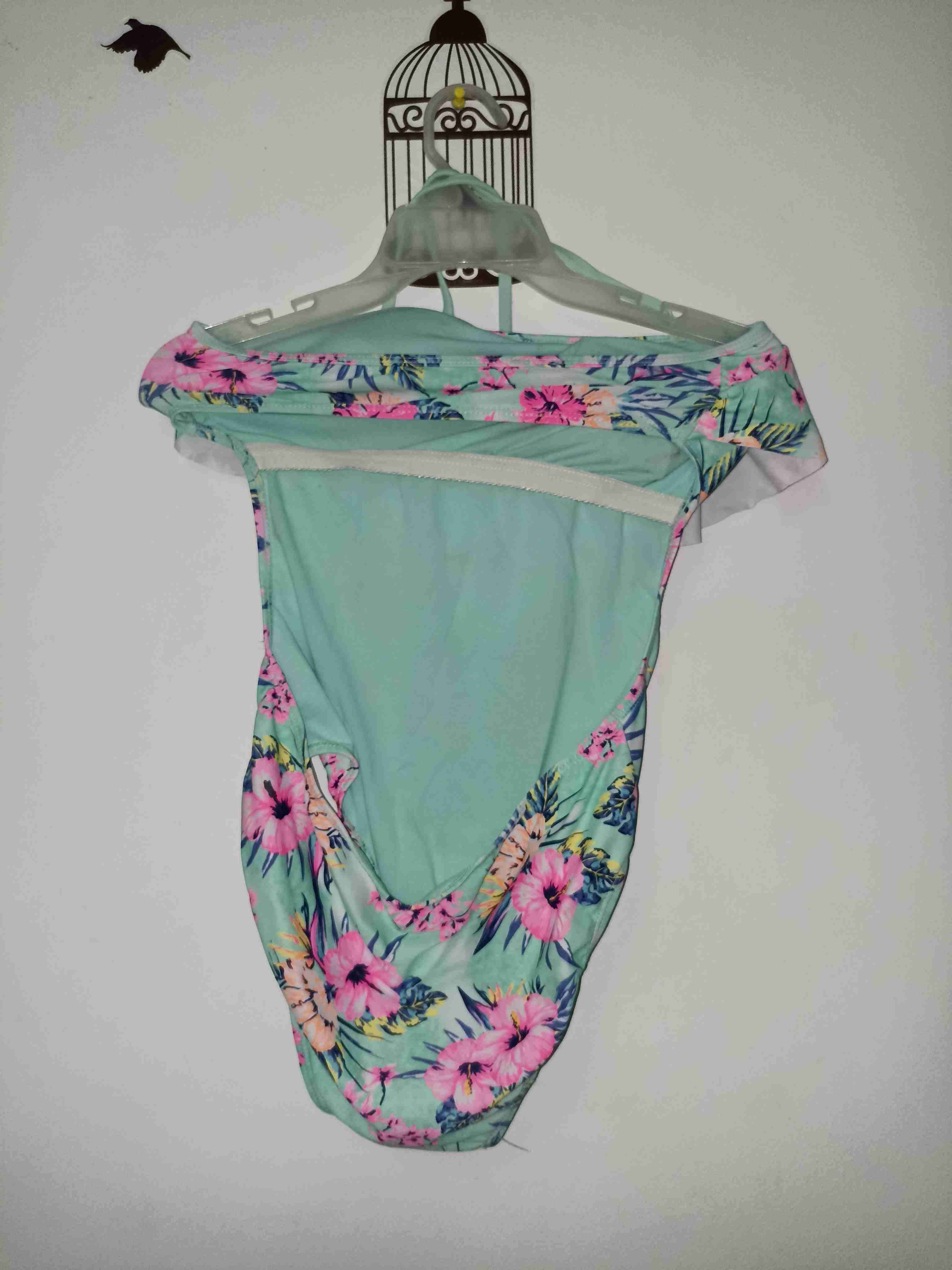 Traje de baño floral verde - 2