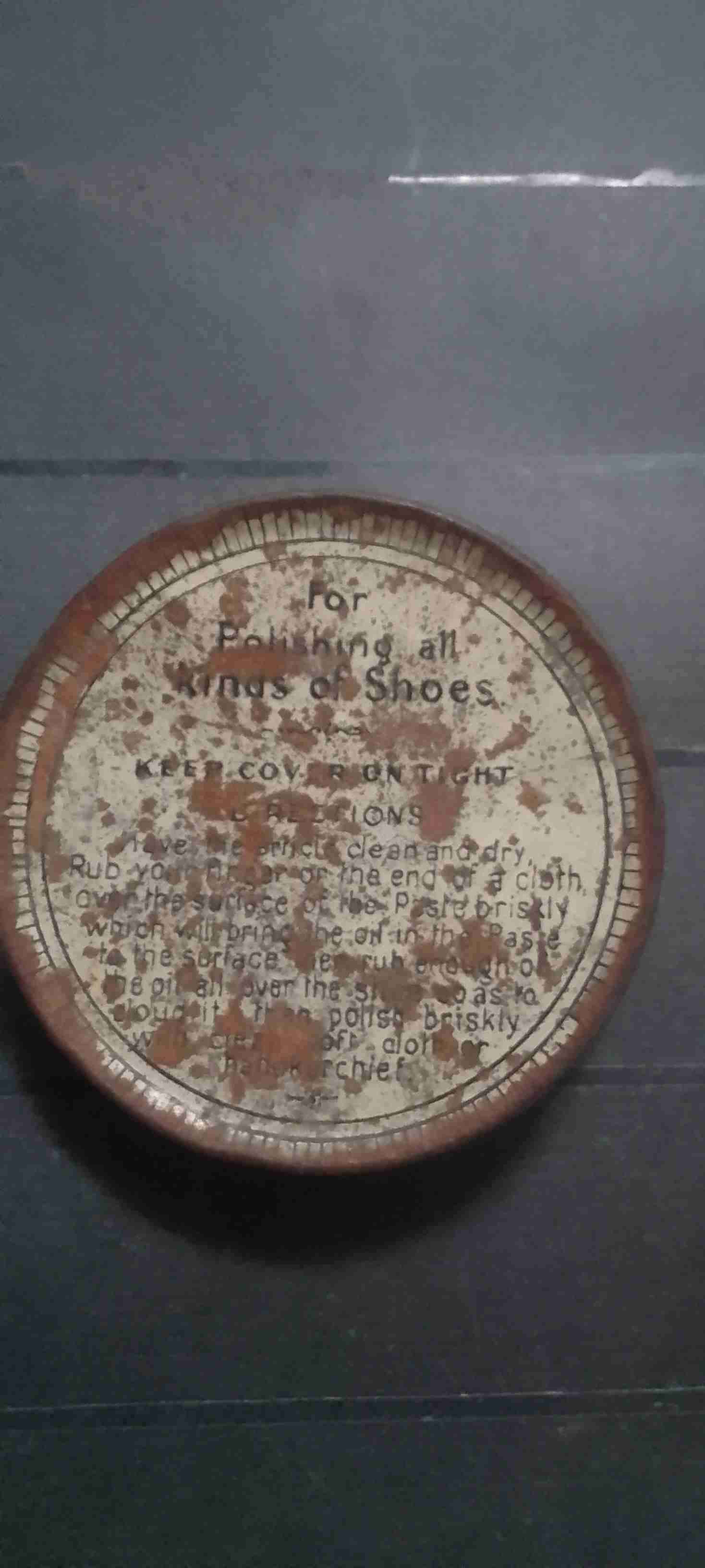 Antigua lata betún de calzado Griffin 1920 - 2