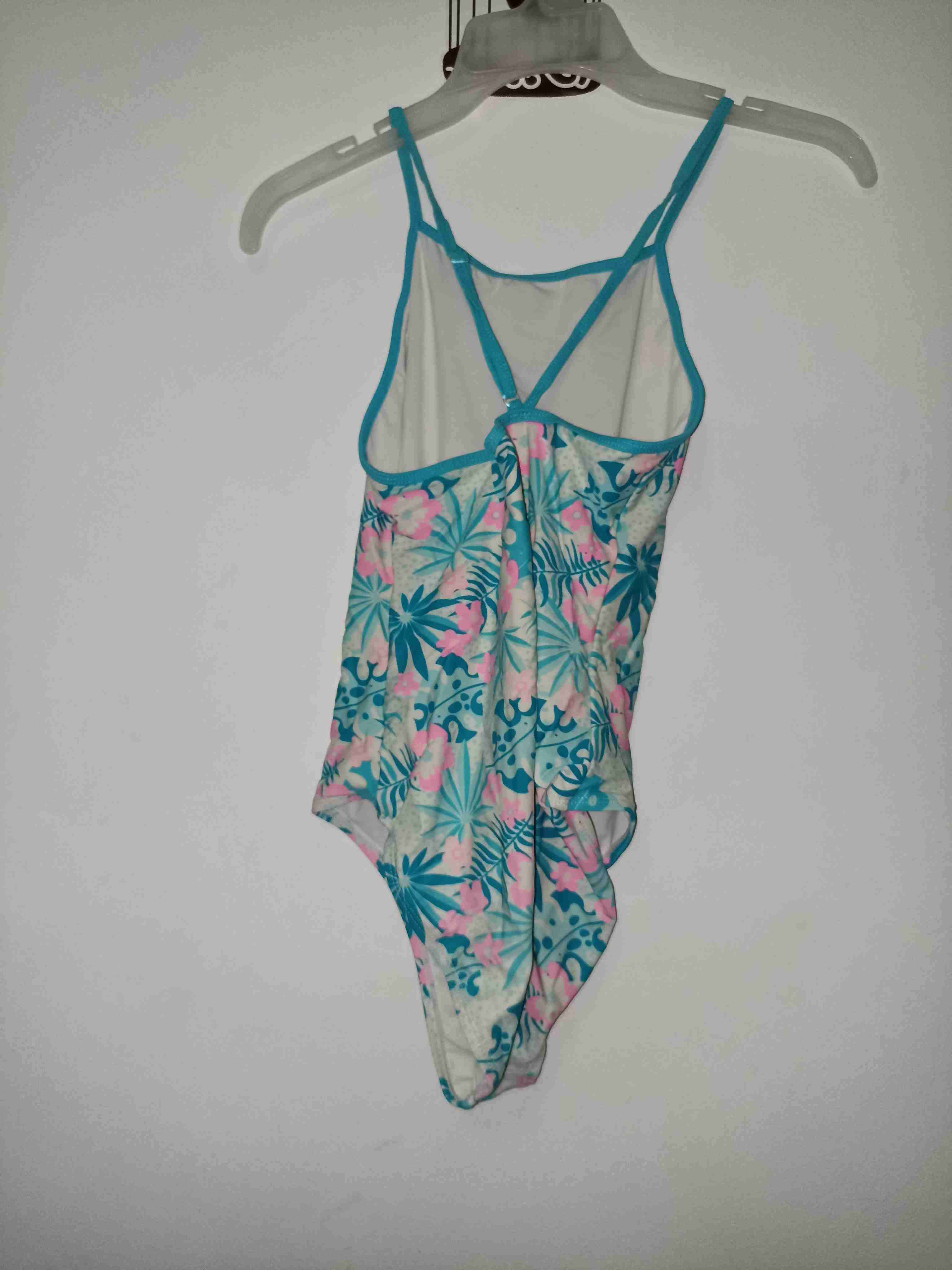 Traje de baño floral celeste - miniatura 2