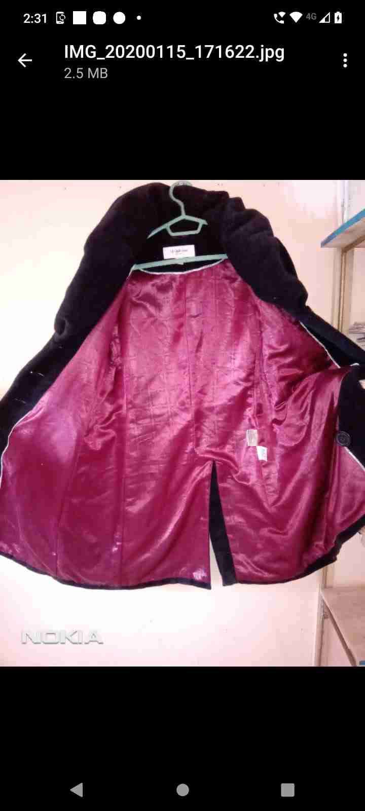 Abrigo negro elegante Liz Claiborne - miniatura 2