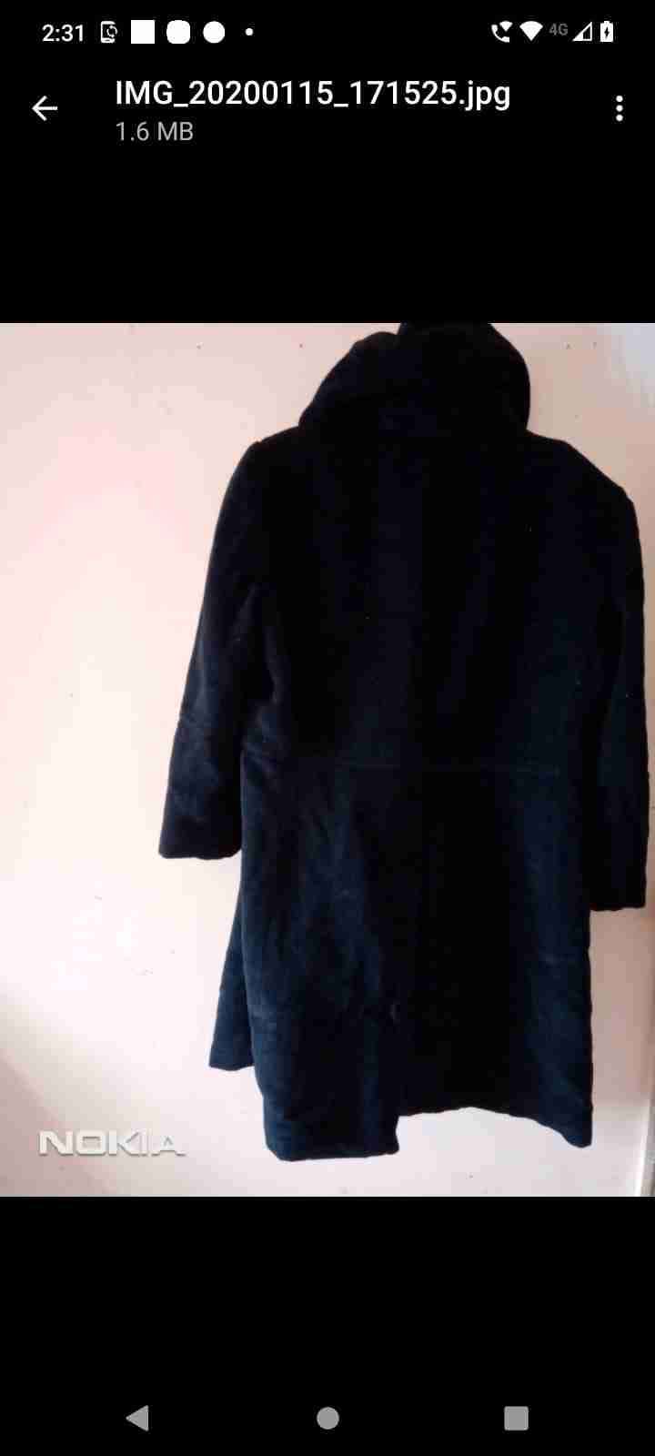 Abrigo negro elegante Liz Claiborne - miniatura 3