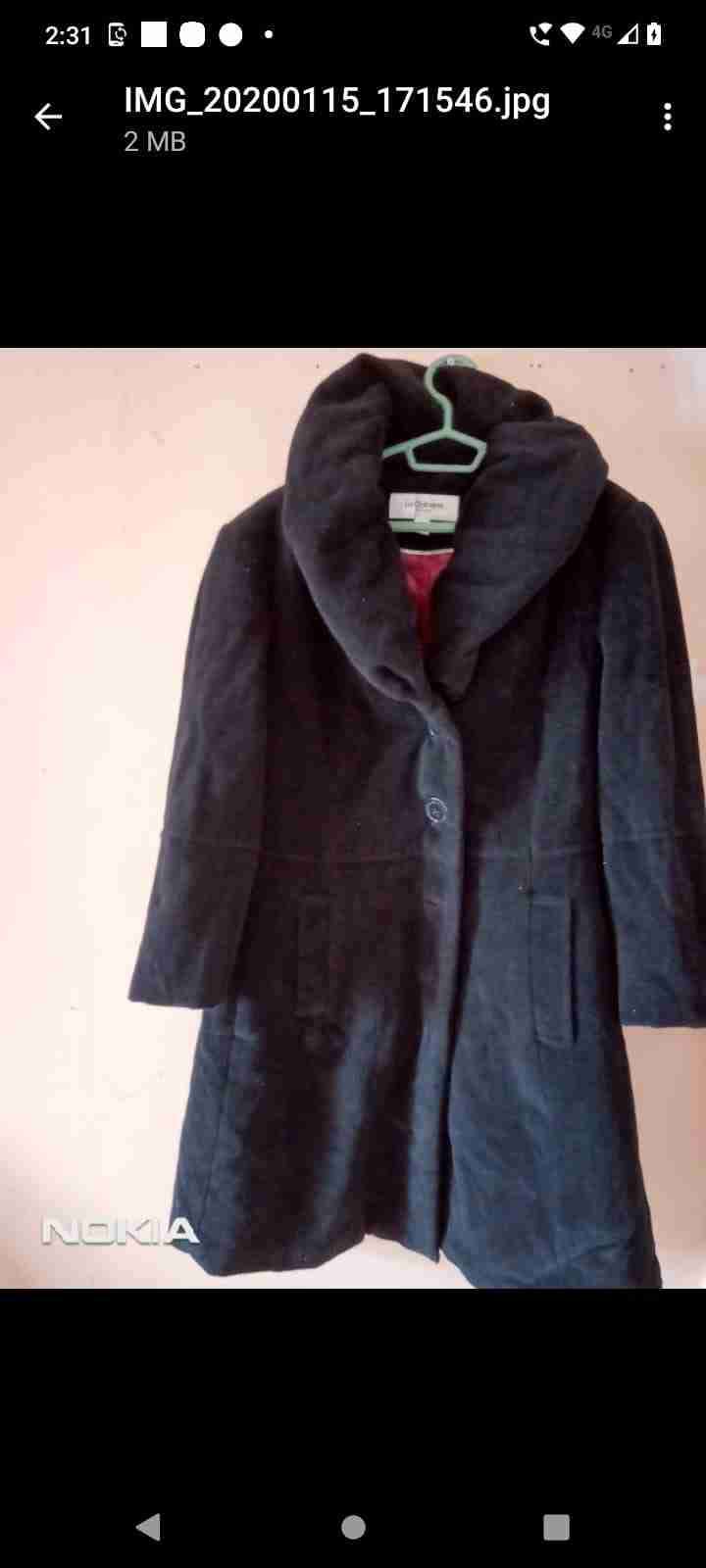 Abrigo negro elegante Liz Claiborne - miniatura 4