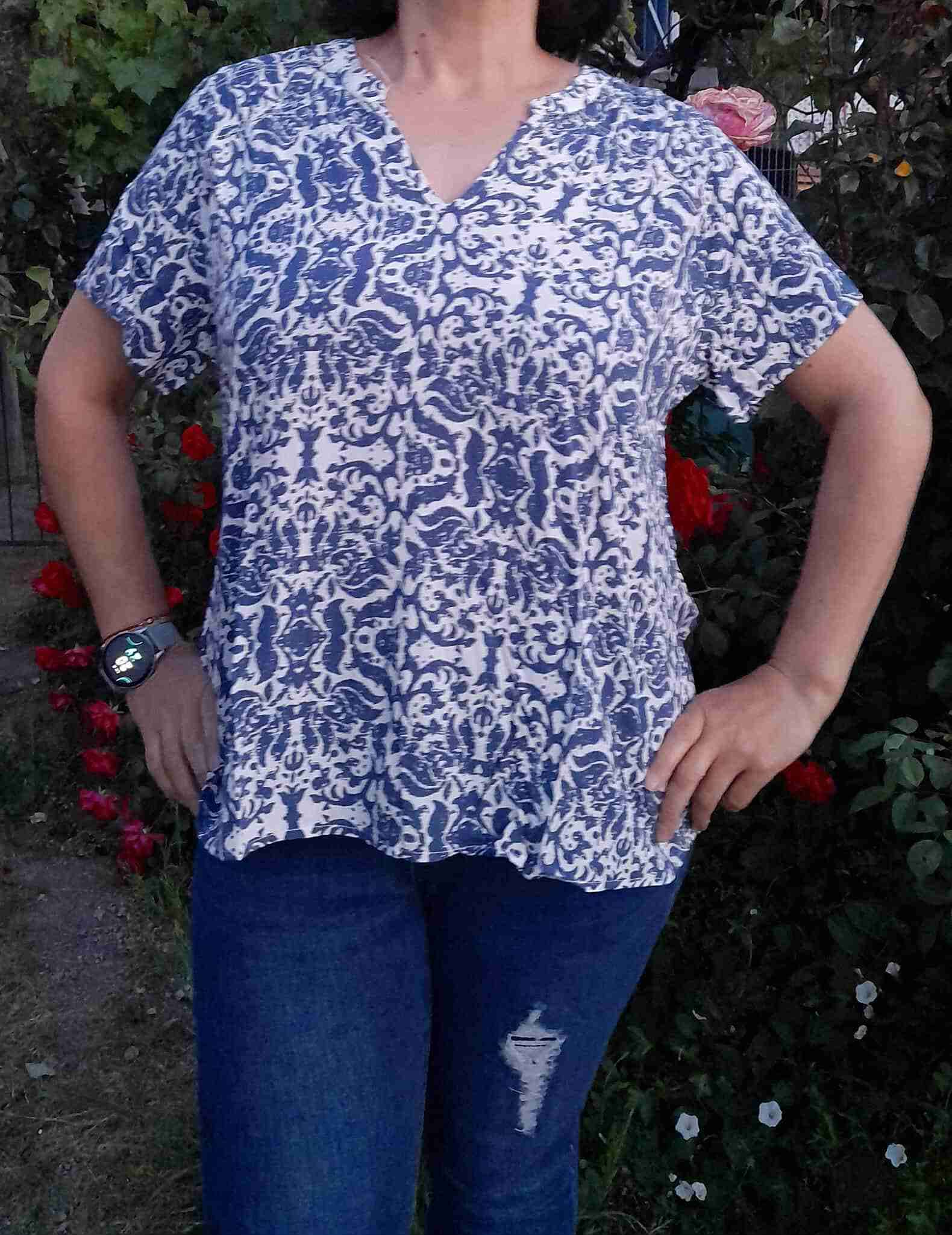 Blusa estampada manga larga - 5