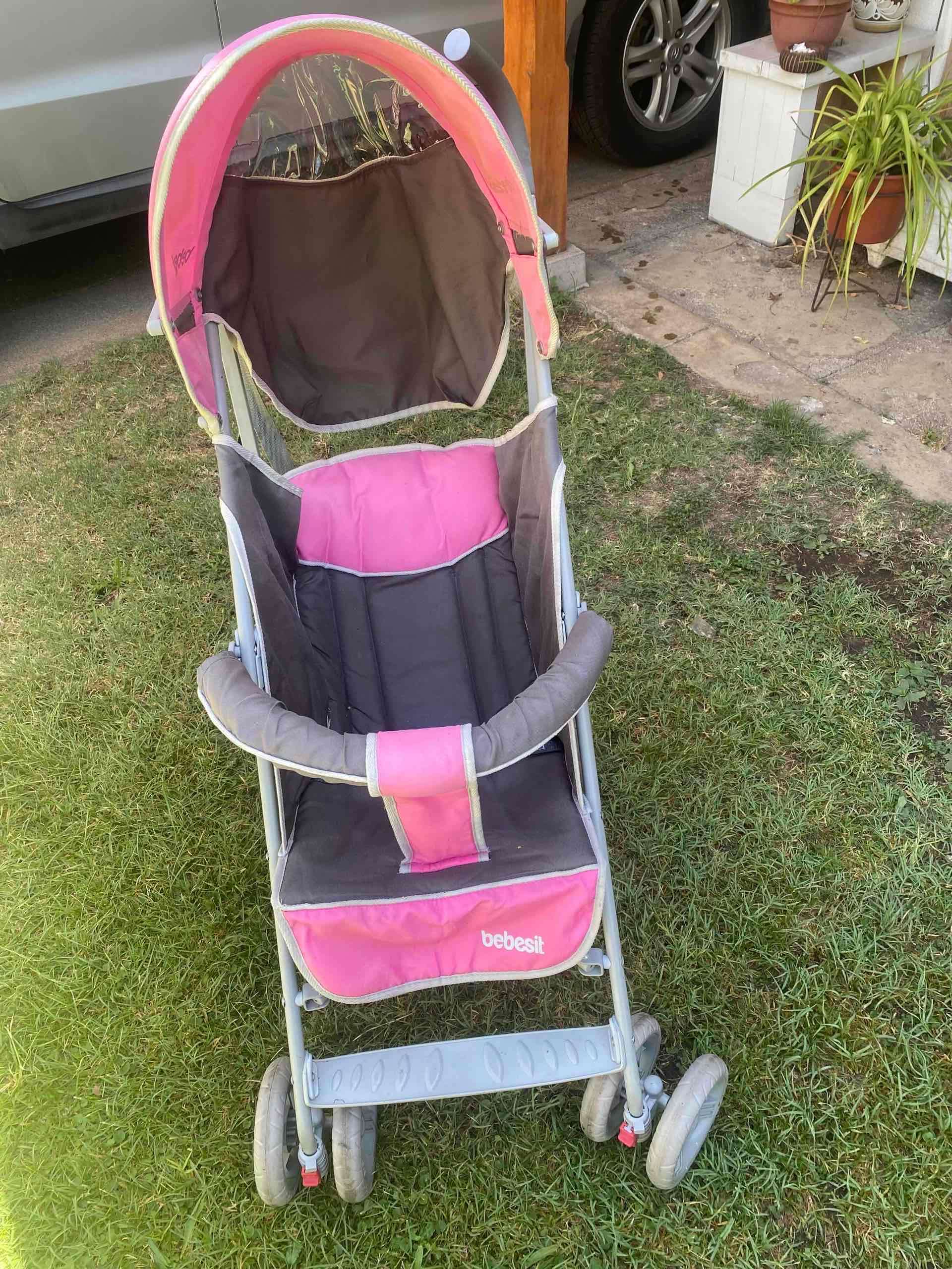 Coche de bebé Bebesit rosado - 1