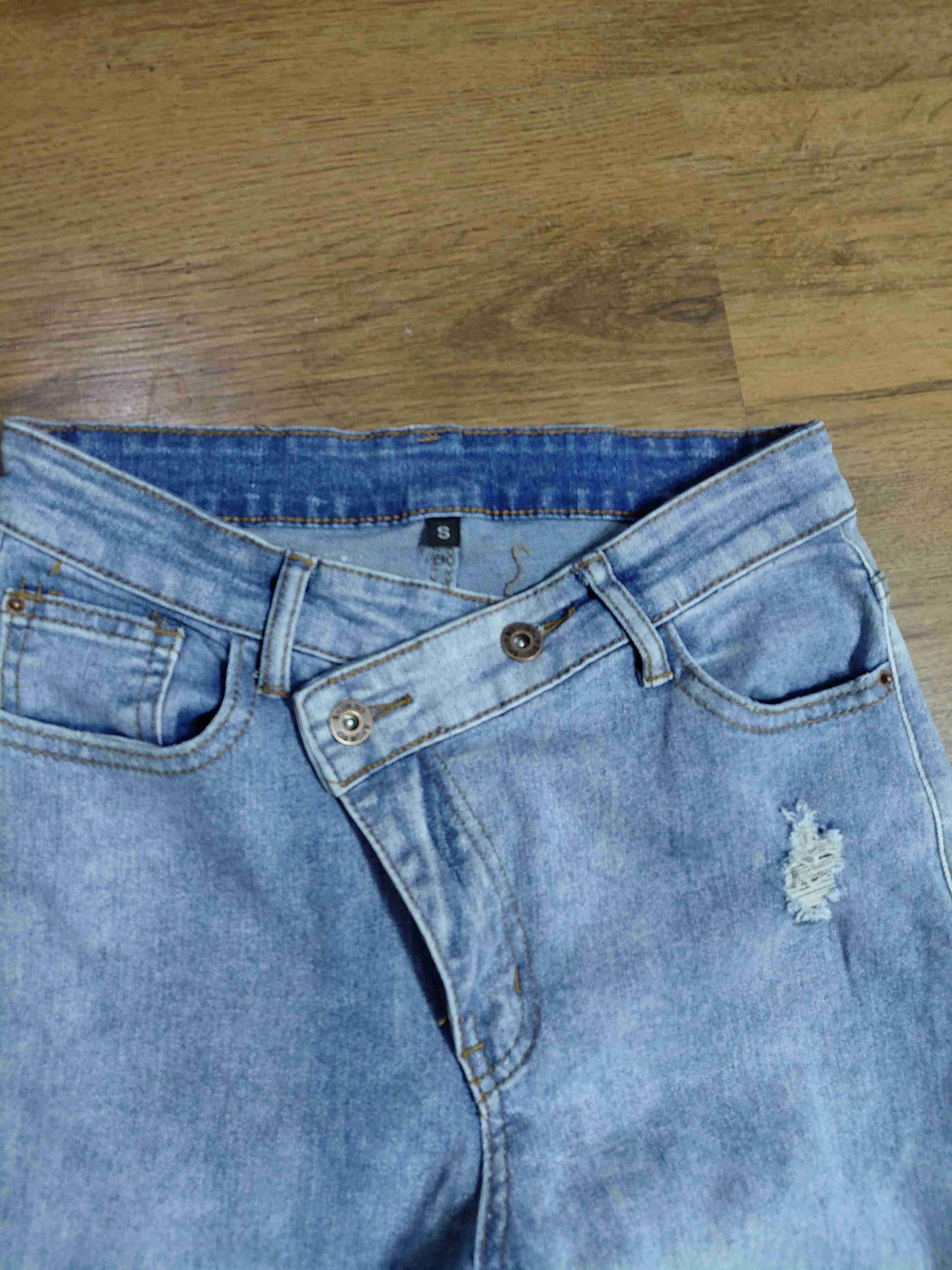 Jeans desgastados azul y gris - 3