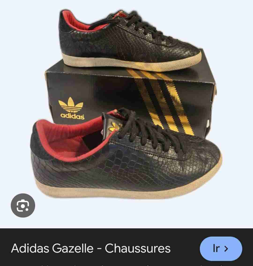 Zapatillas Adidas negras con diseño relieve - miniatura 4