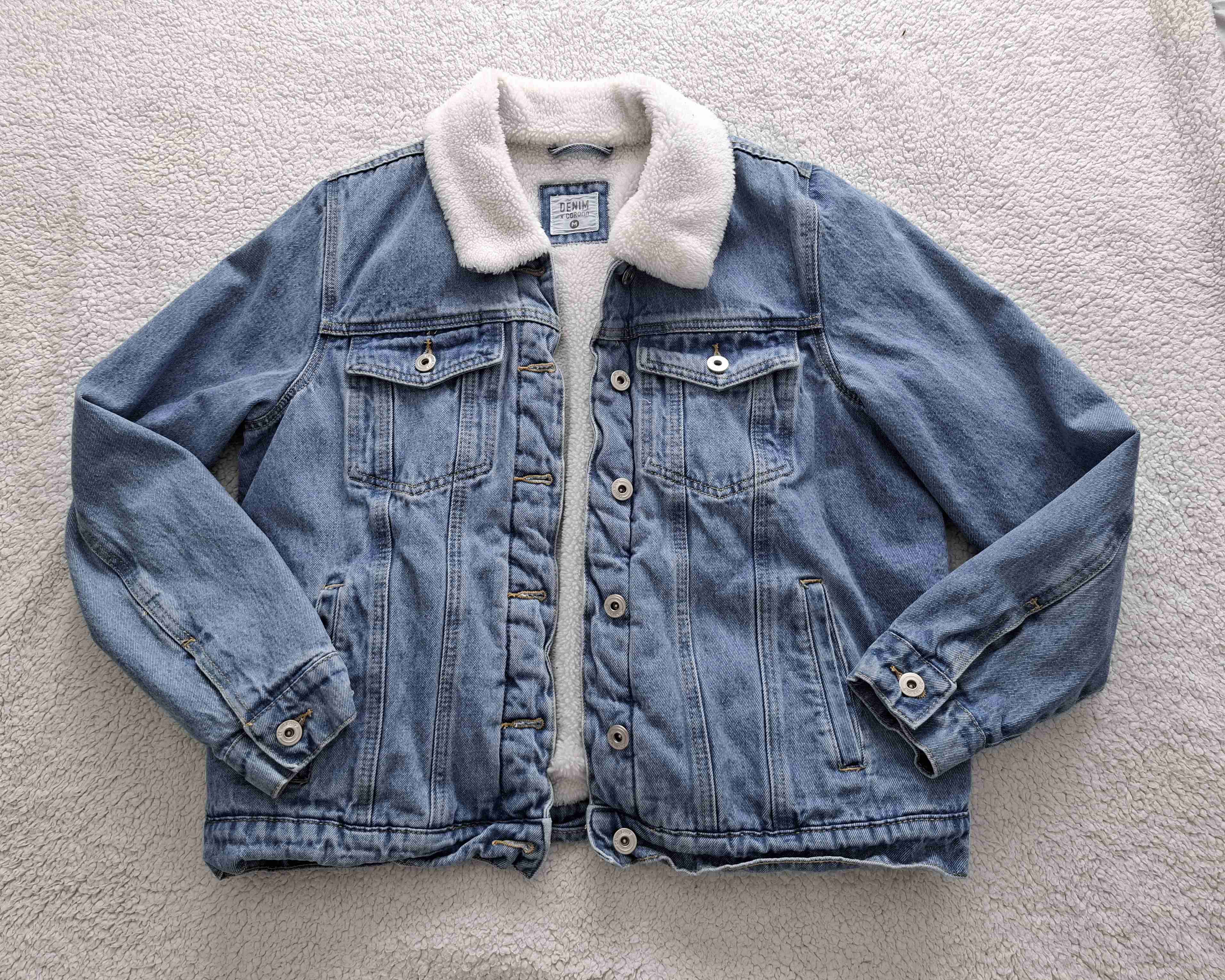 Chaqueta denim con chiporro - miniatura 1
