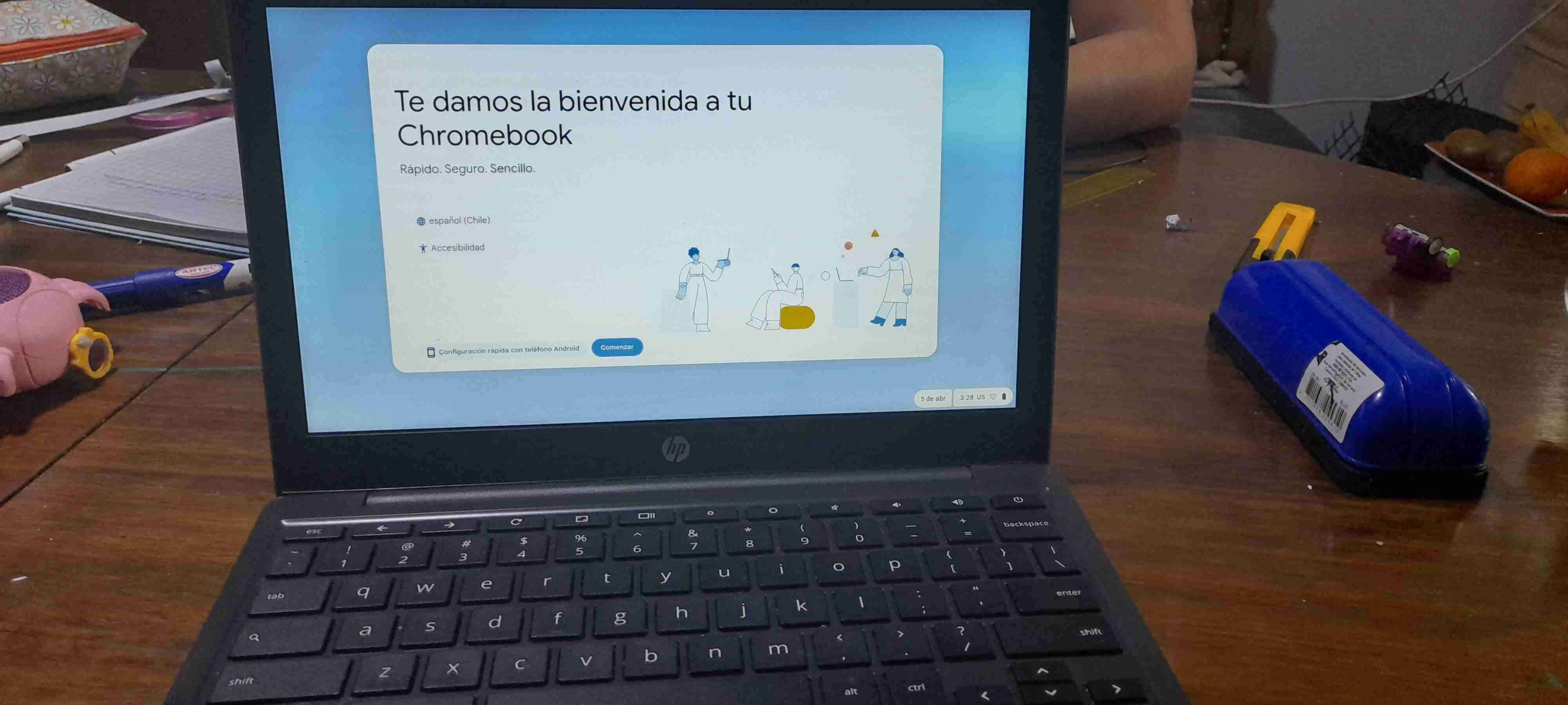 Chromebook HP gris oscuro - miniatura 2