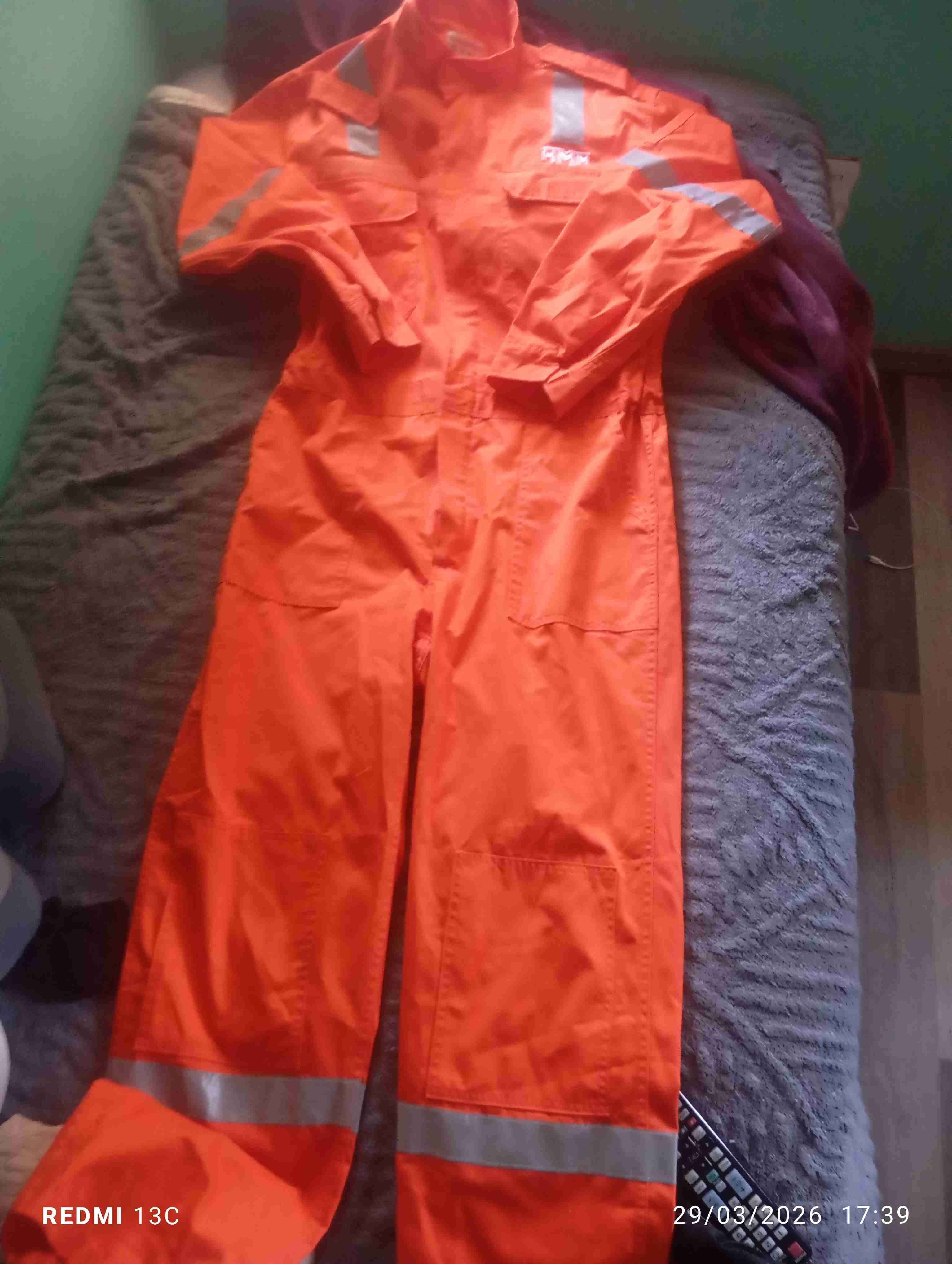 Overol de seguridad , ignífugo ,naranja - miniatura 1