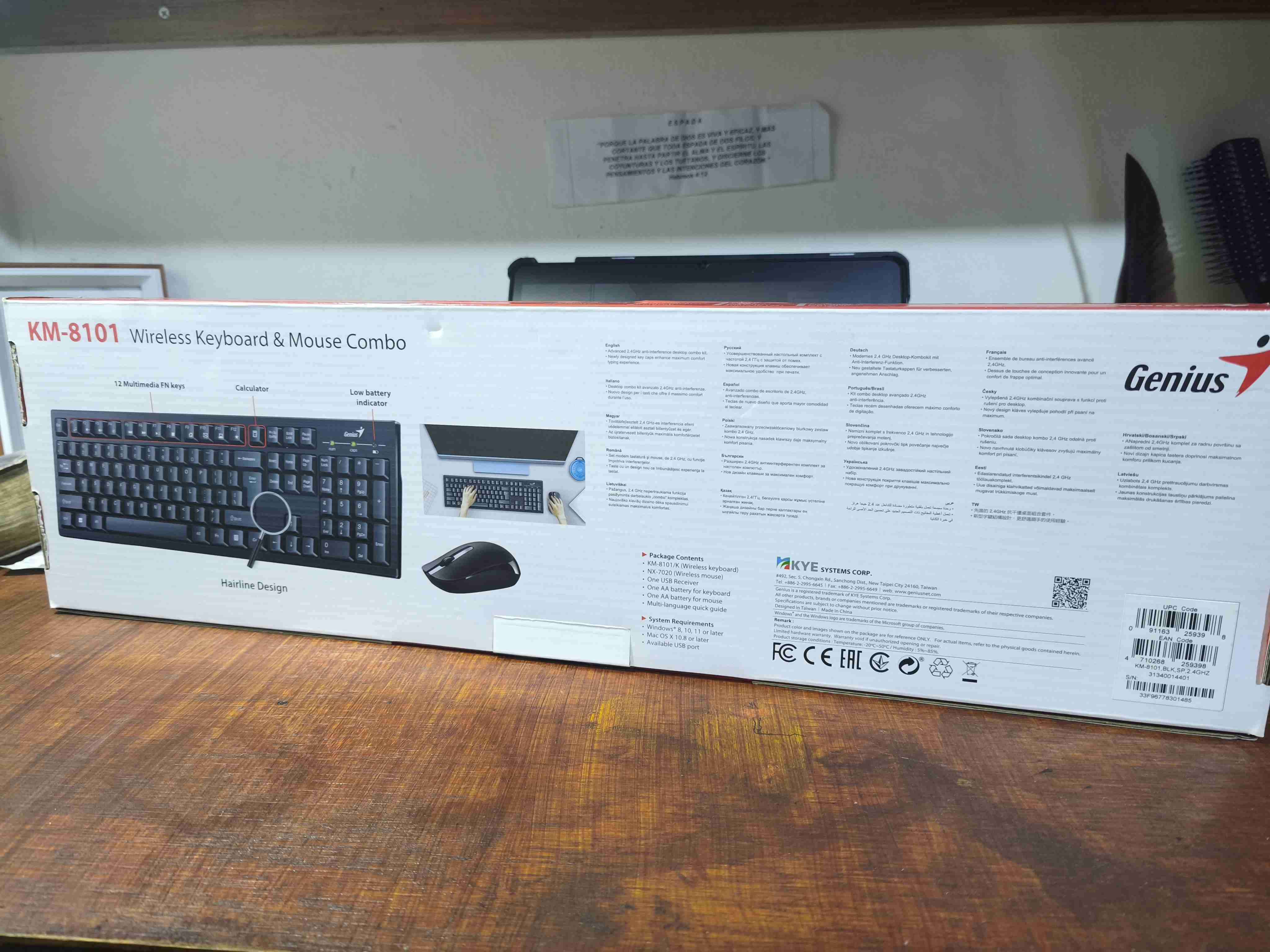 Combo teclado y mouse inalámbrico Genius - miniatura 5