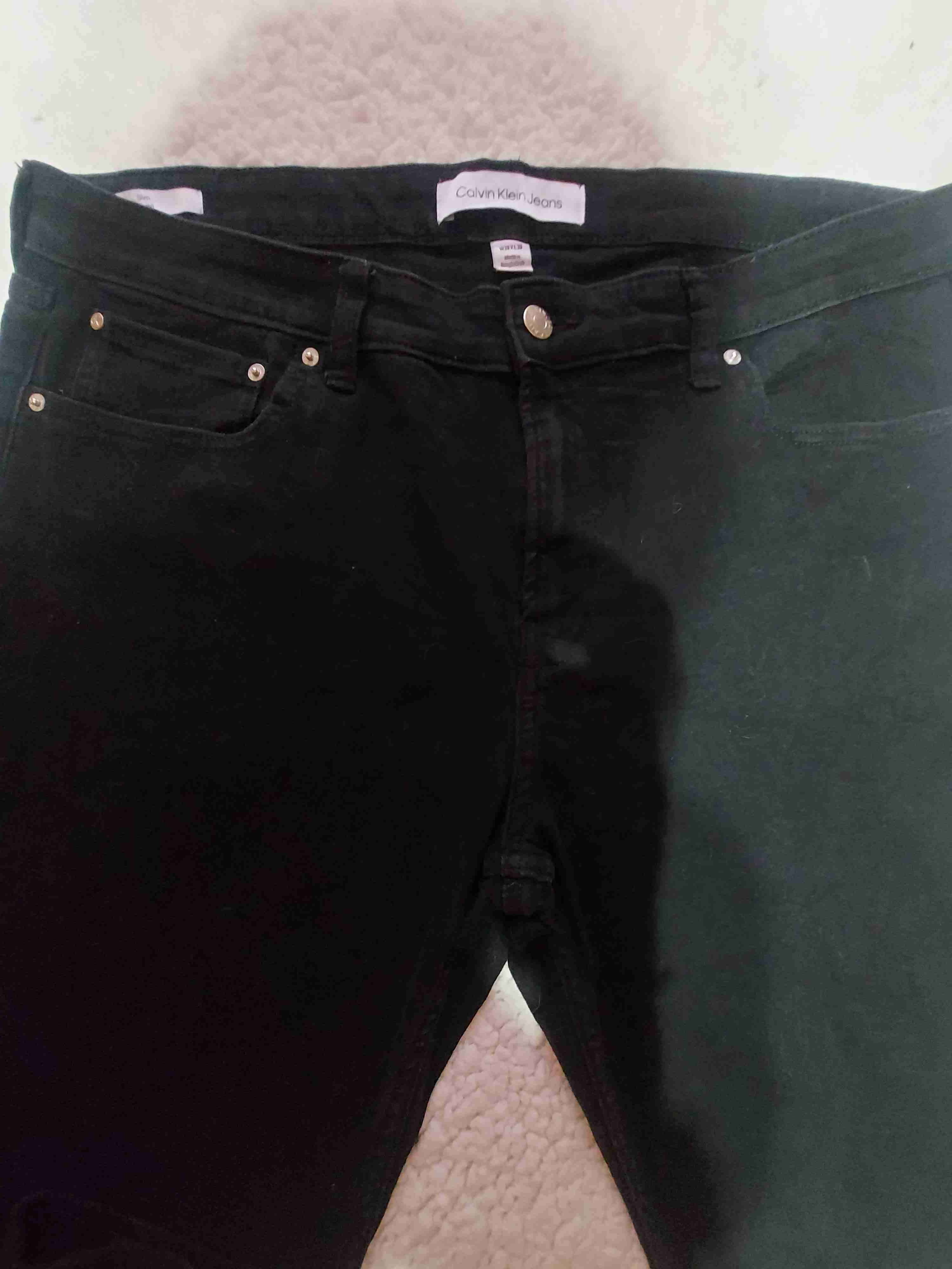 Calvin Klein. Jeans negros para mujer, Talla 48 - 3