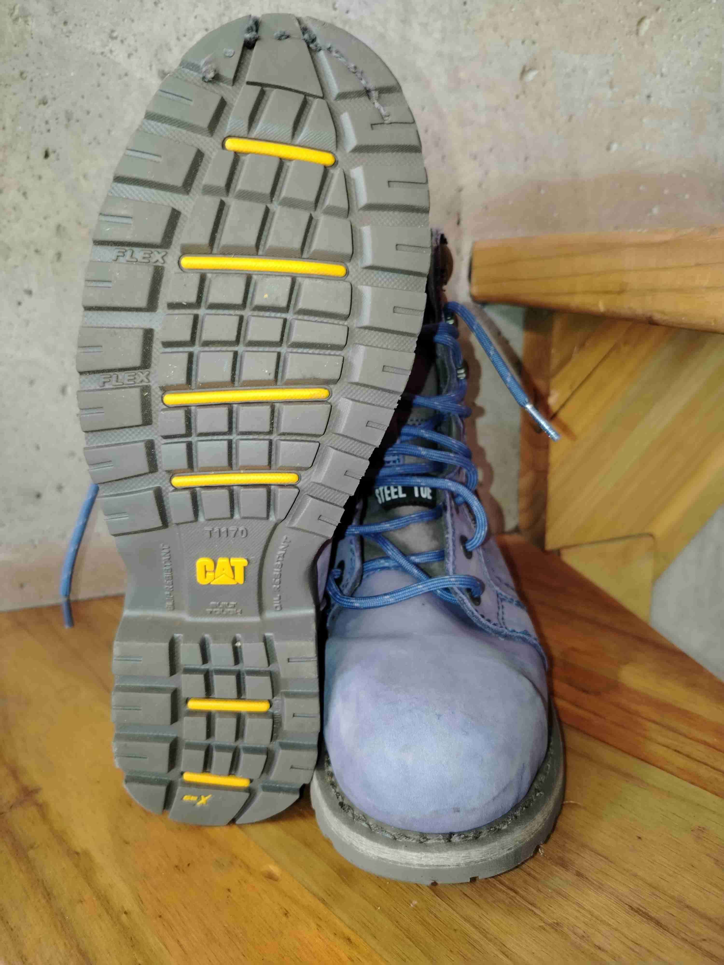 Botas de trabajo CAT color lila - miniatura 2