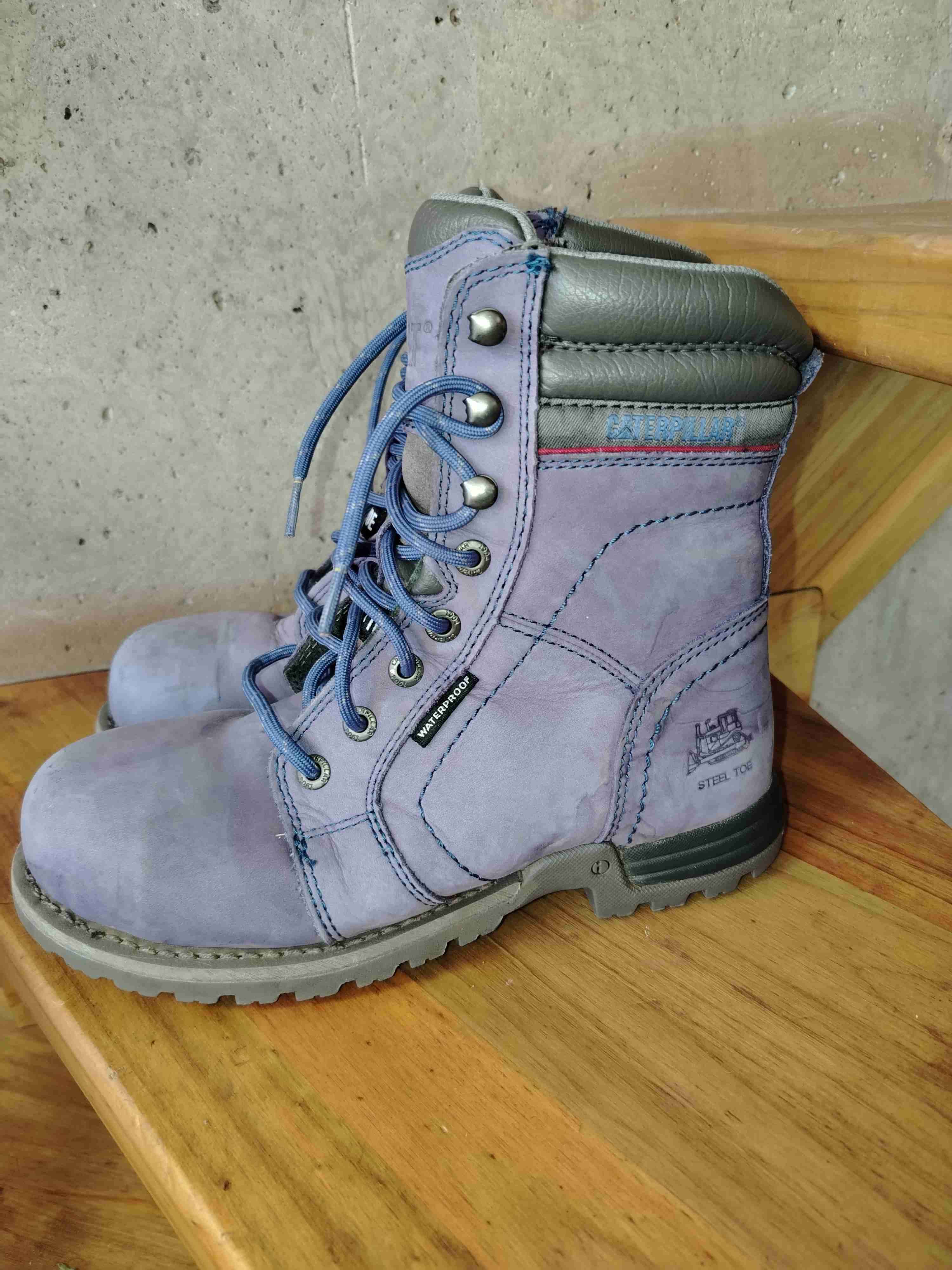 Botas de trabajo CAT color lila - miniatura 4