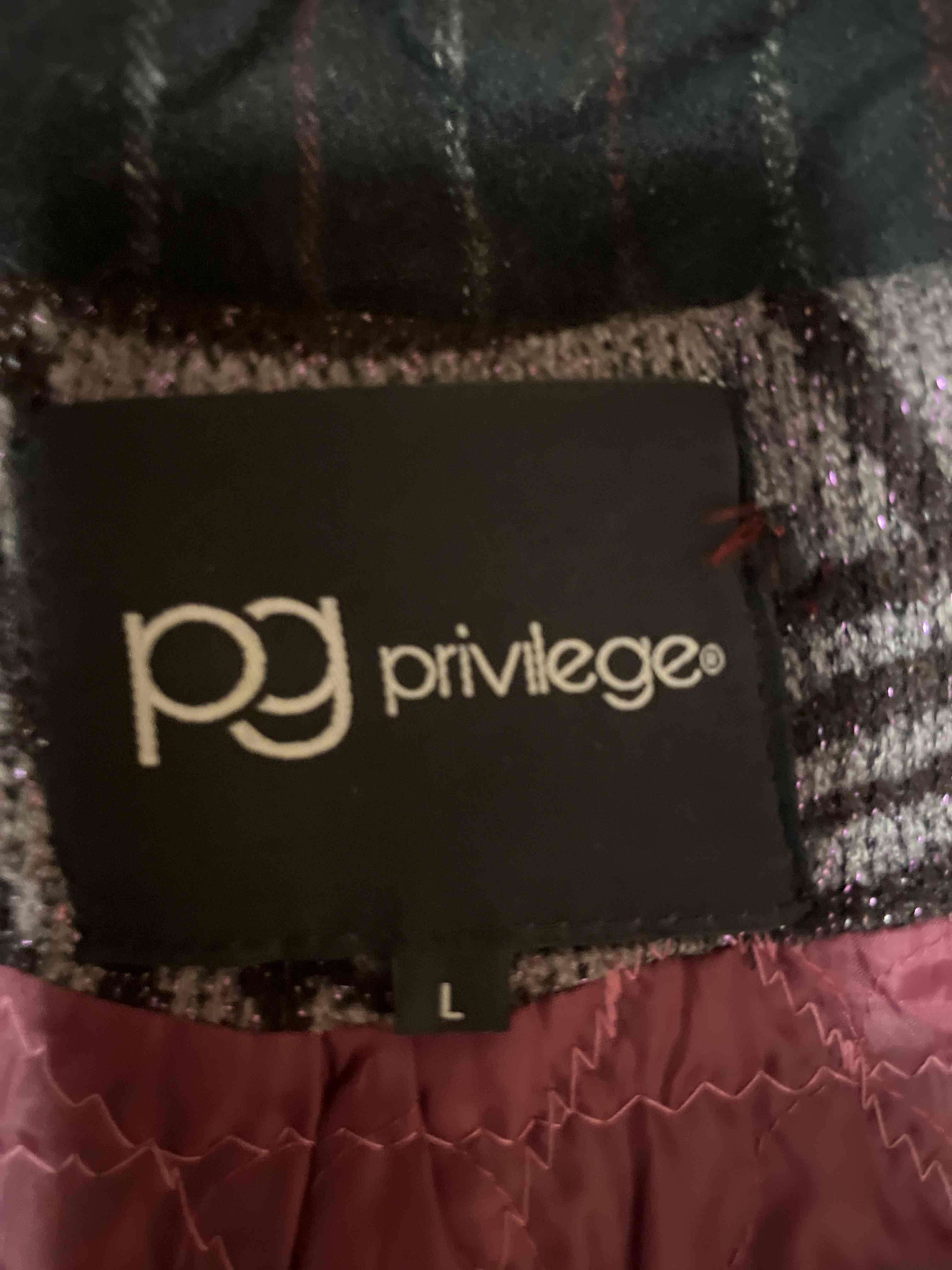 Abrigo patchwork morado y negro - miniatura 4