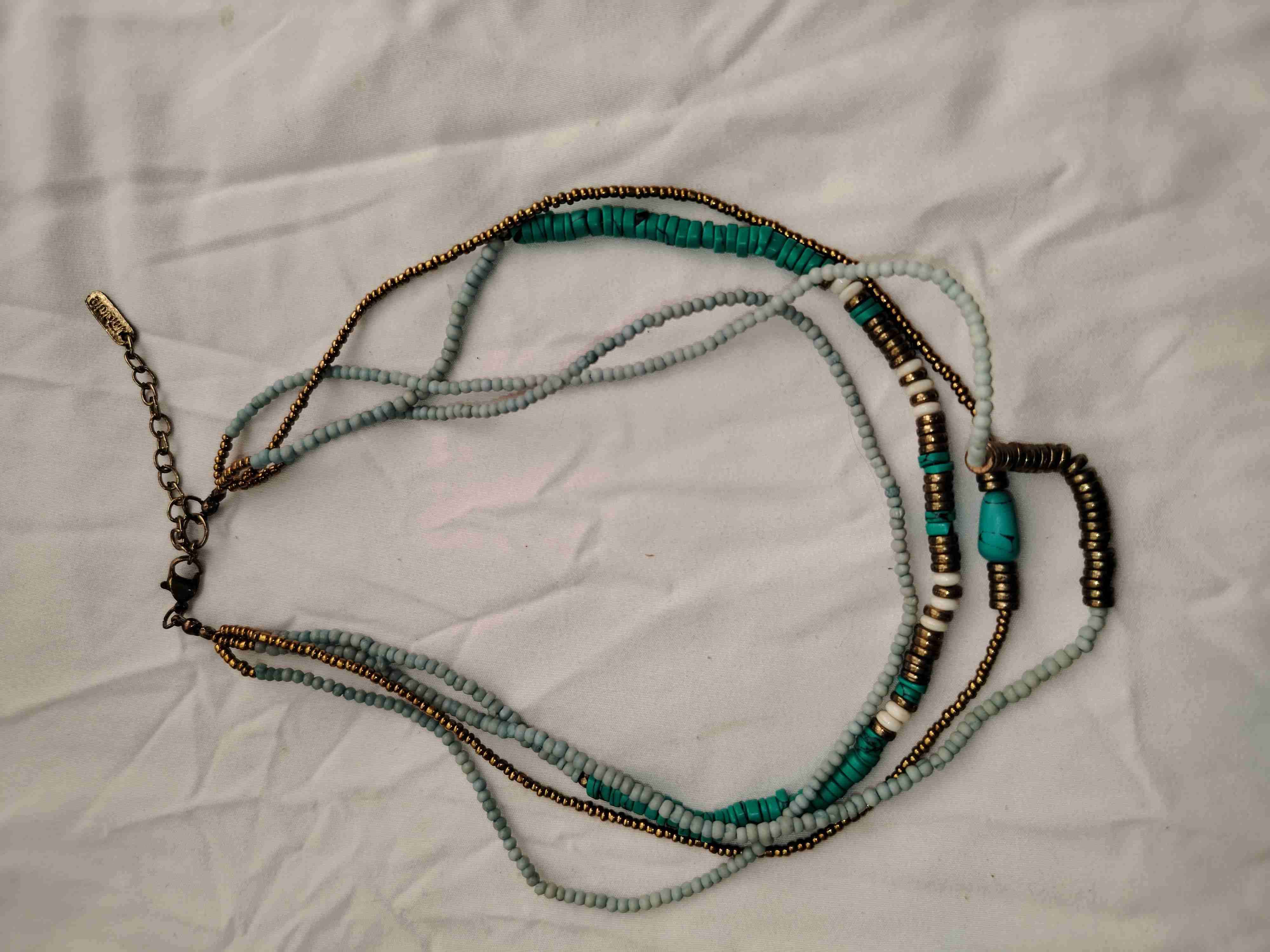 Collar de cuentas coloridas - 1