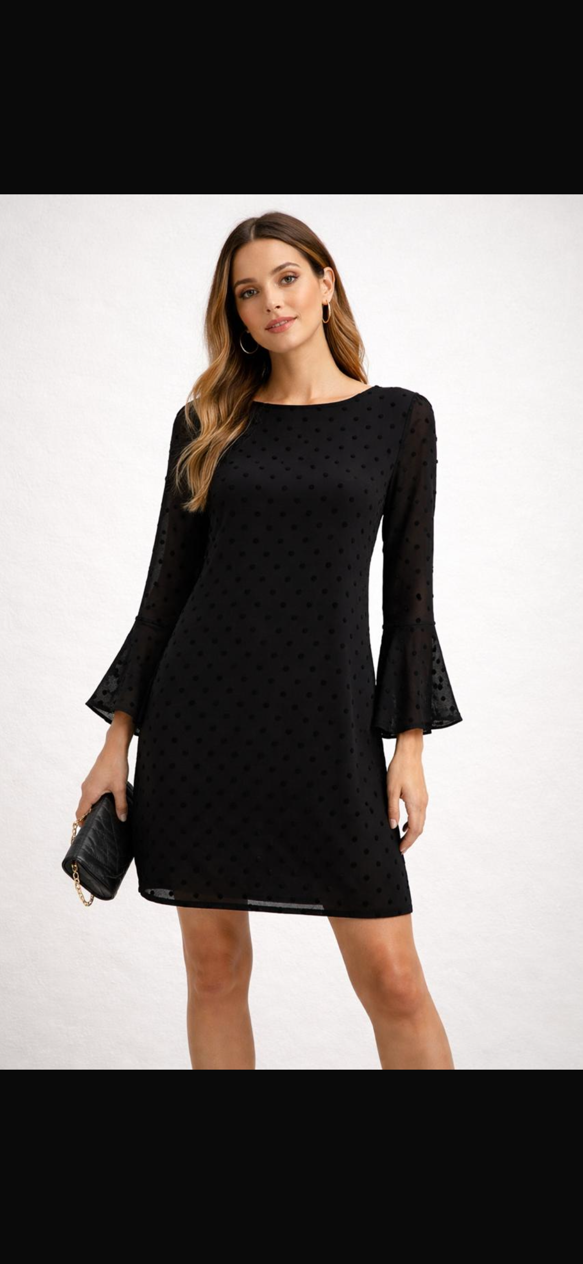 Vestido negro de lunares - miniatura 2