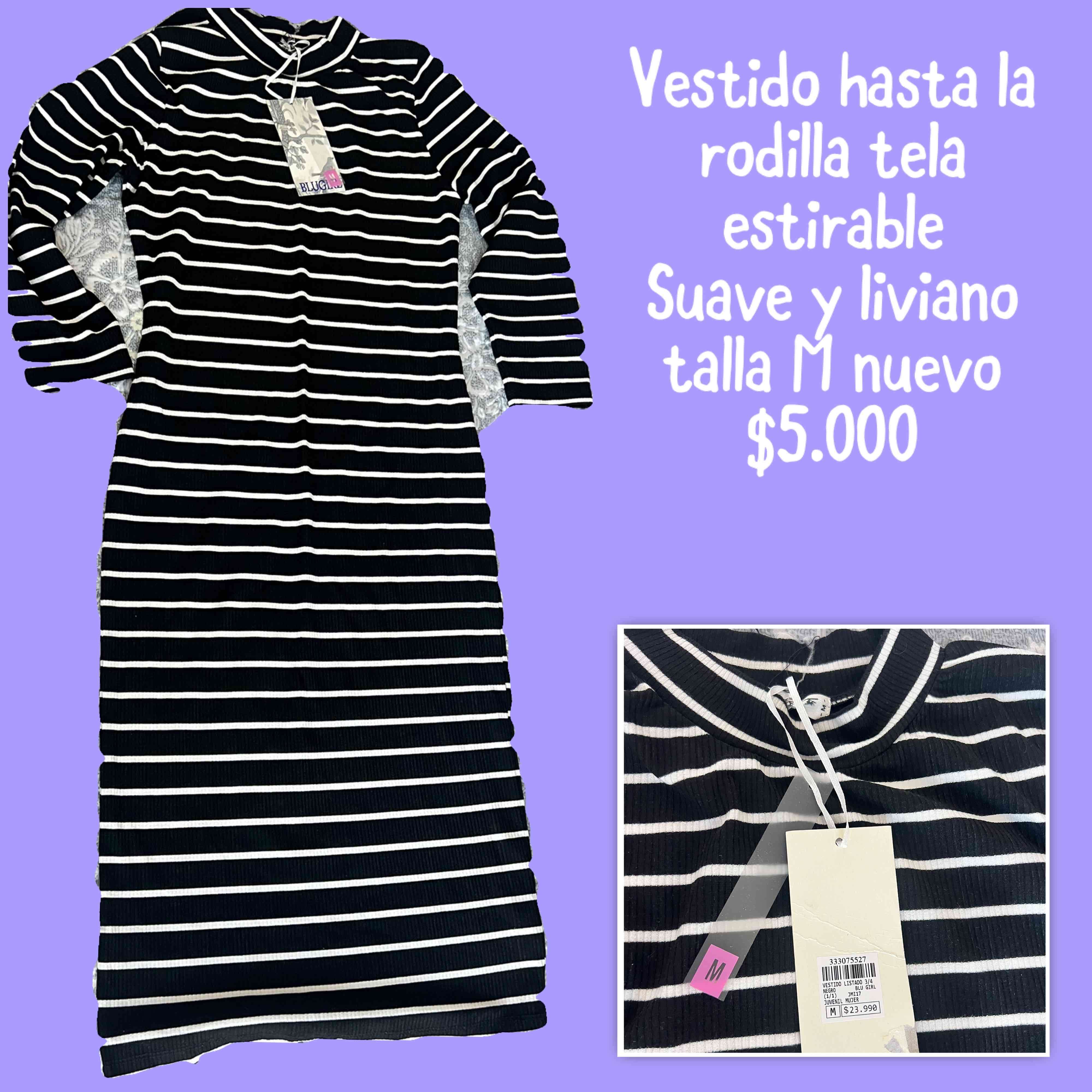 Vestido negro a rayas nuevo - miniatura 3