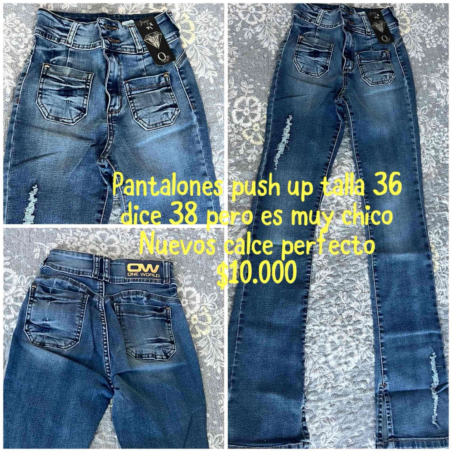 Jeans azul desgastados para mujer nuevo - miniatura 4