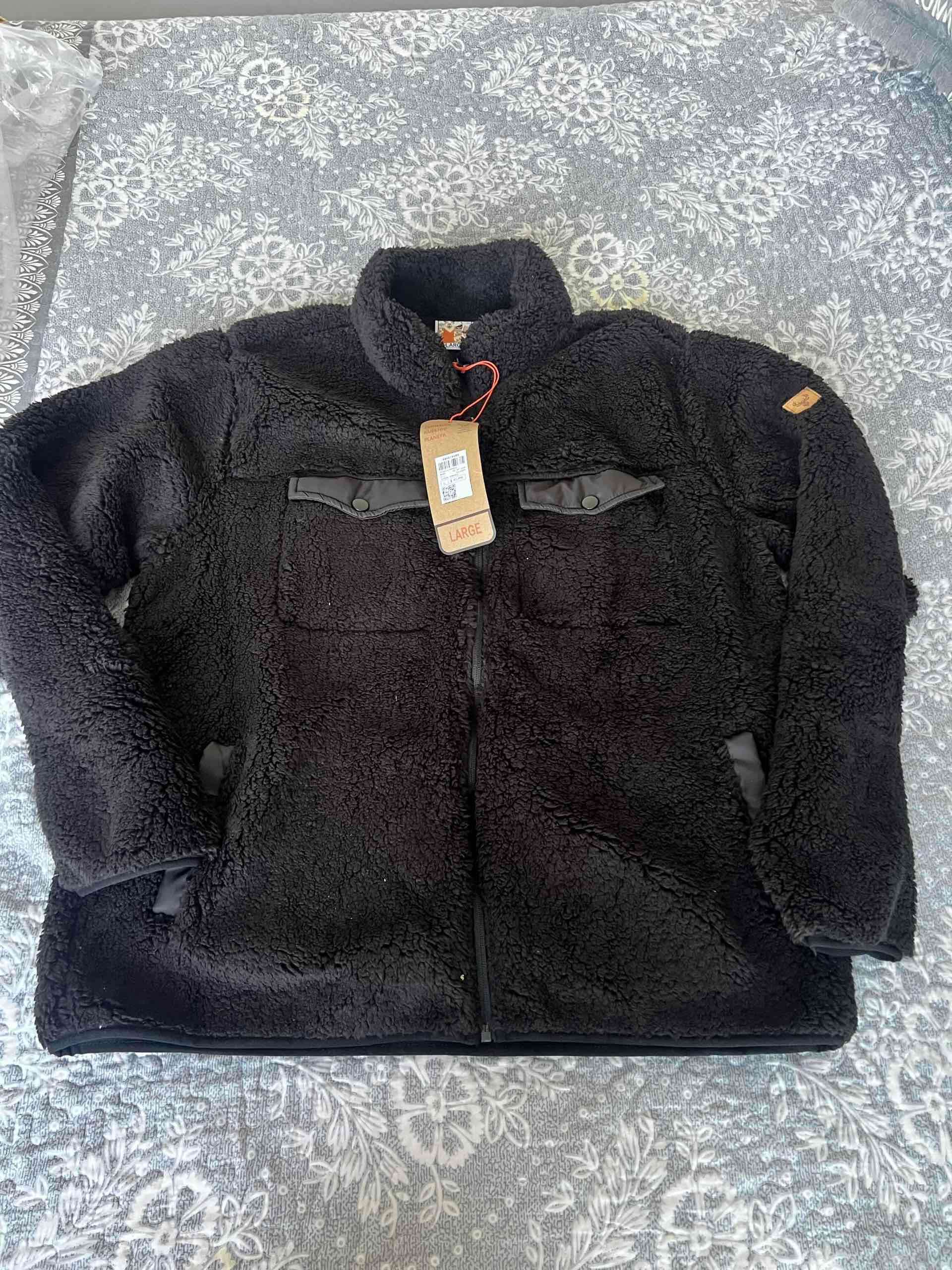 Chaqueta negra de polar nueva - miniatura 1