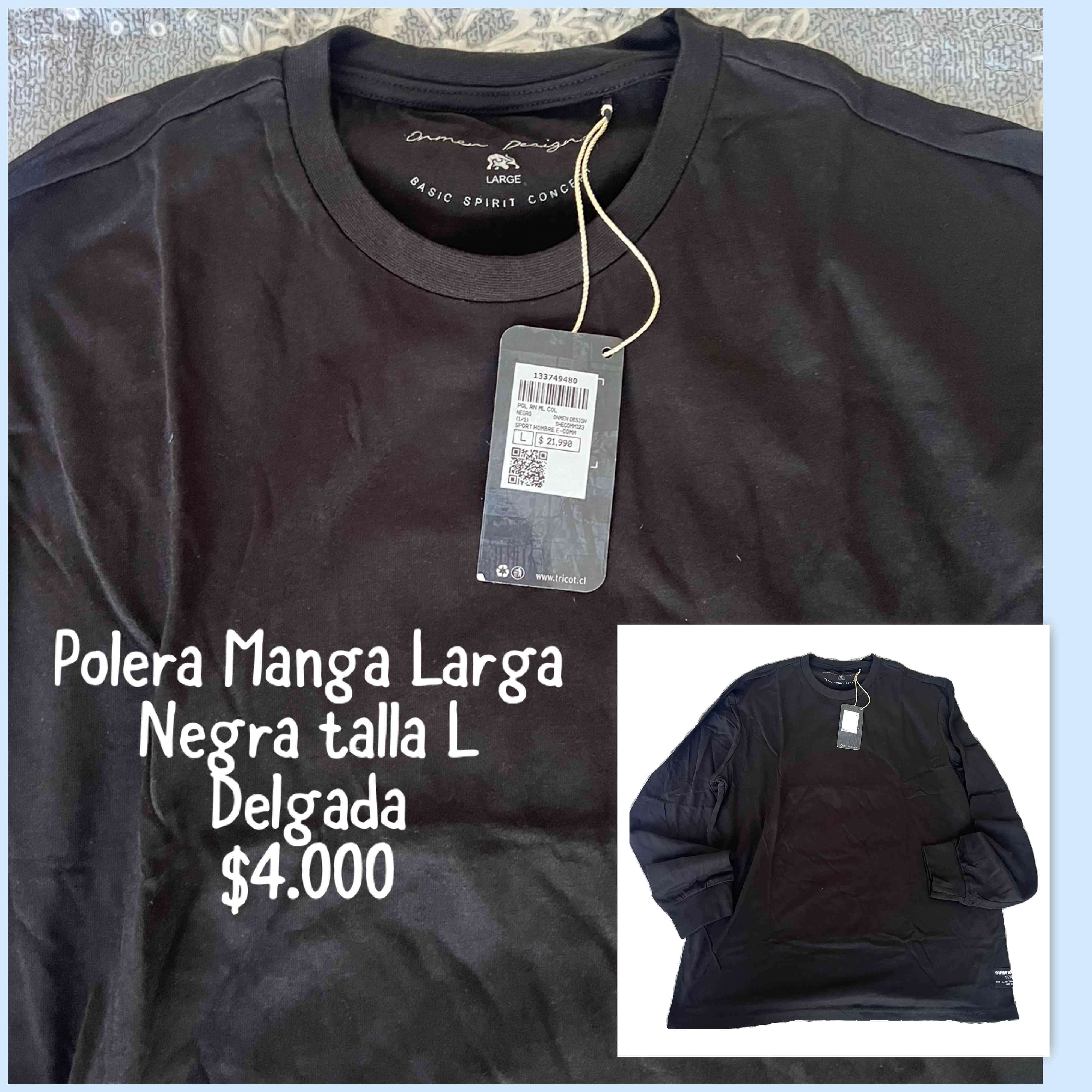 Polera negra básica - miniatura 3