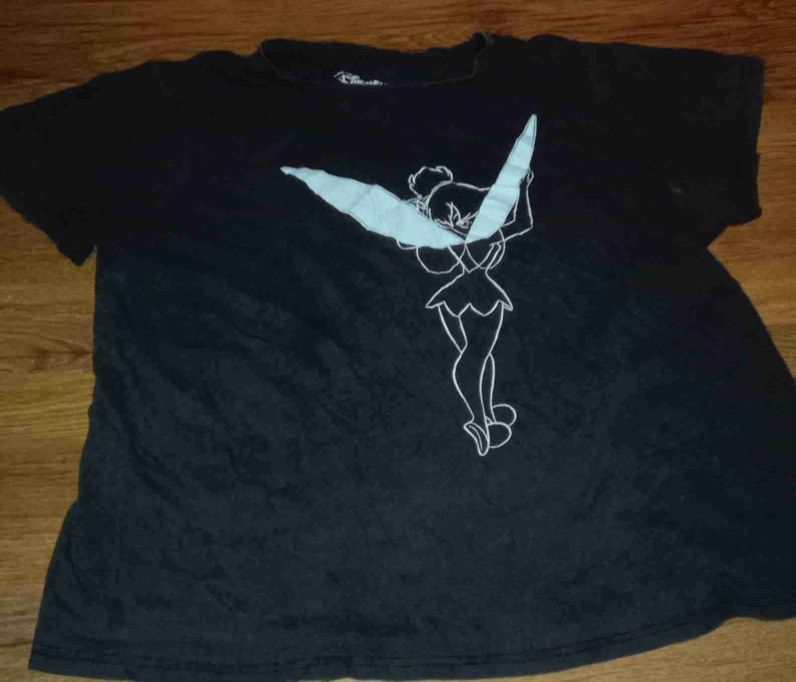 Polera negra con diseño de hada talla XL - 1