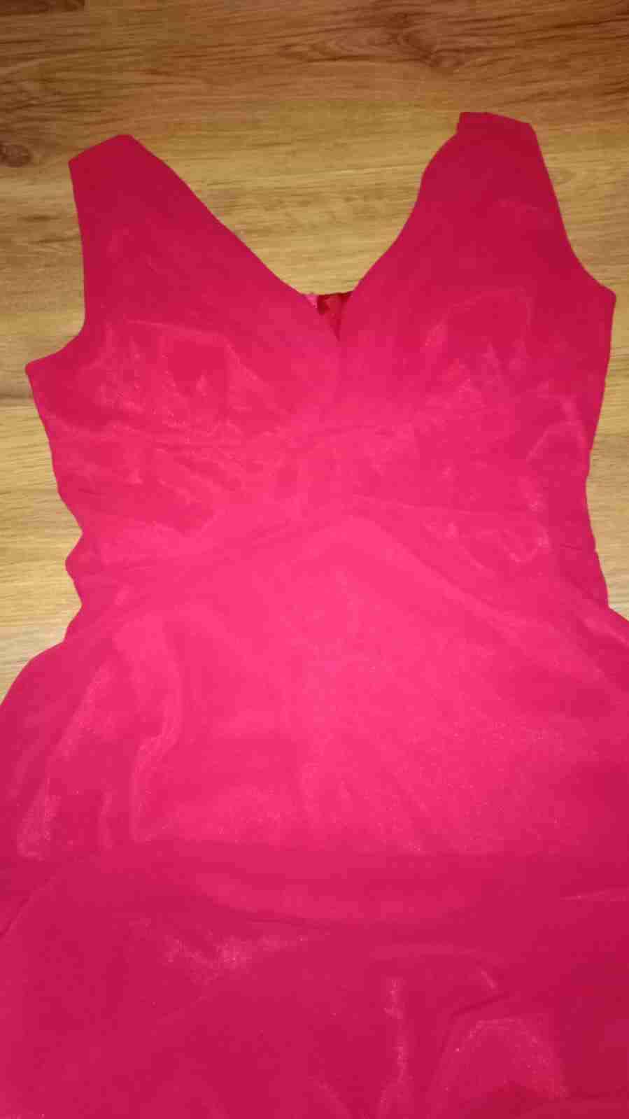 Vestido rojo sin mangas talla 12 - 2