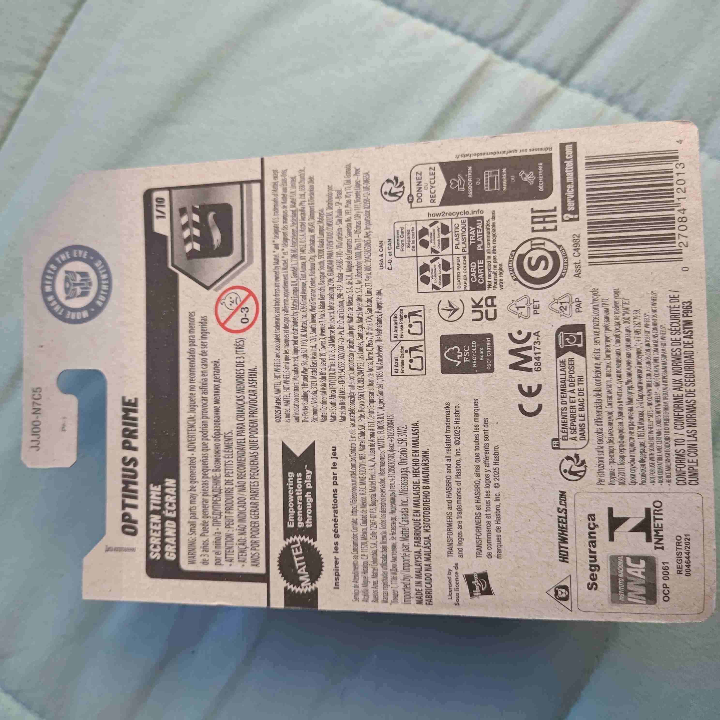 Hot Wheels Optimus Prime Transformers - miniatura 2