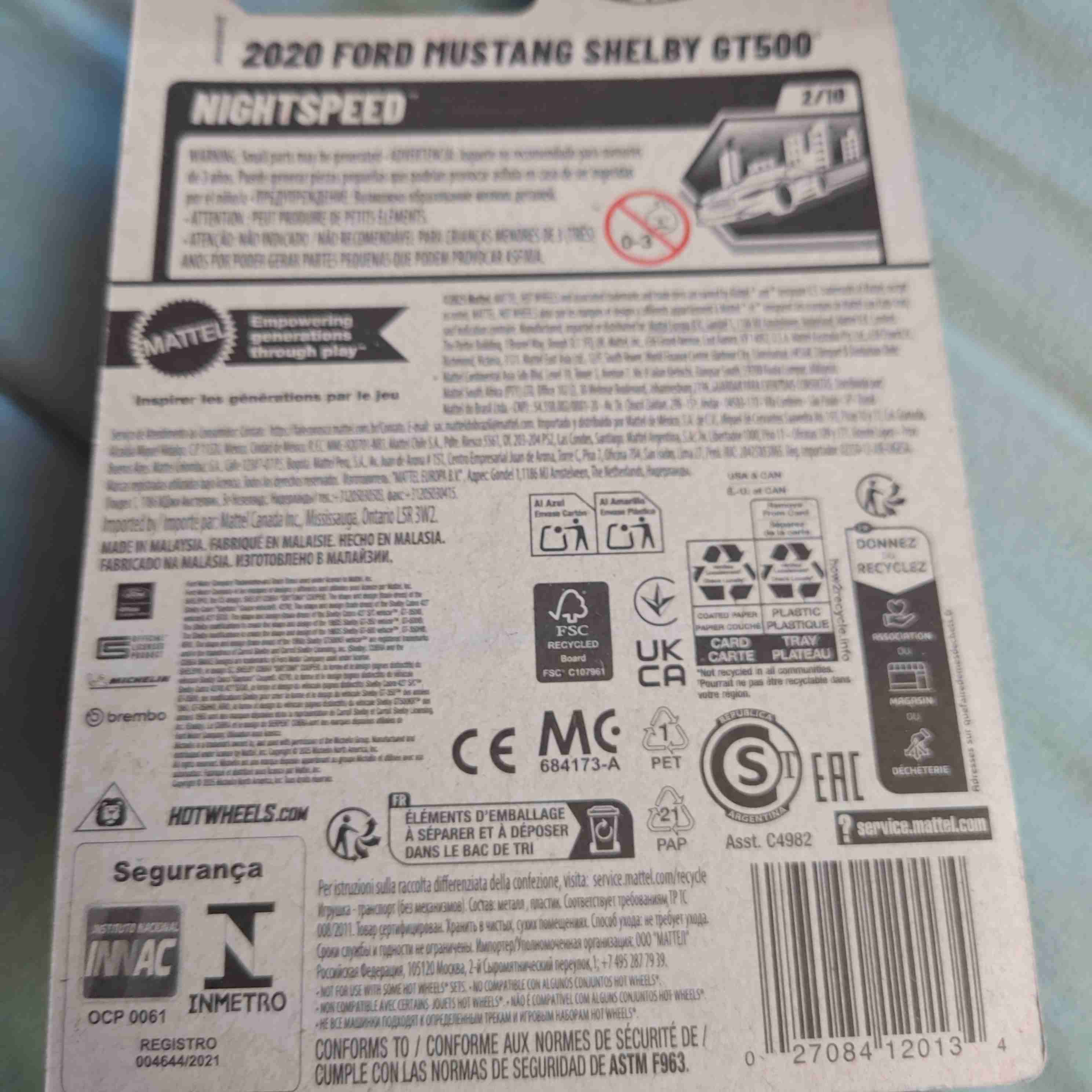 Hot Wheels Mustang Shelby GT500 2020 - 2