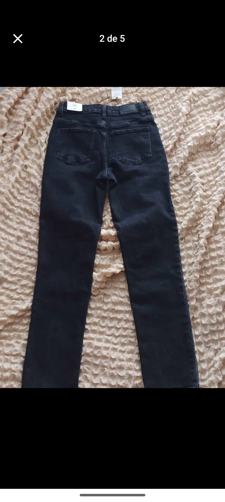 Jeans negros con tachuelas - miniatura 3