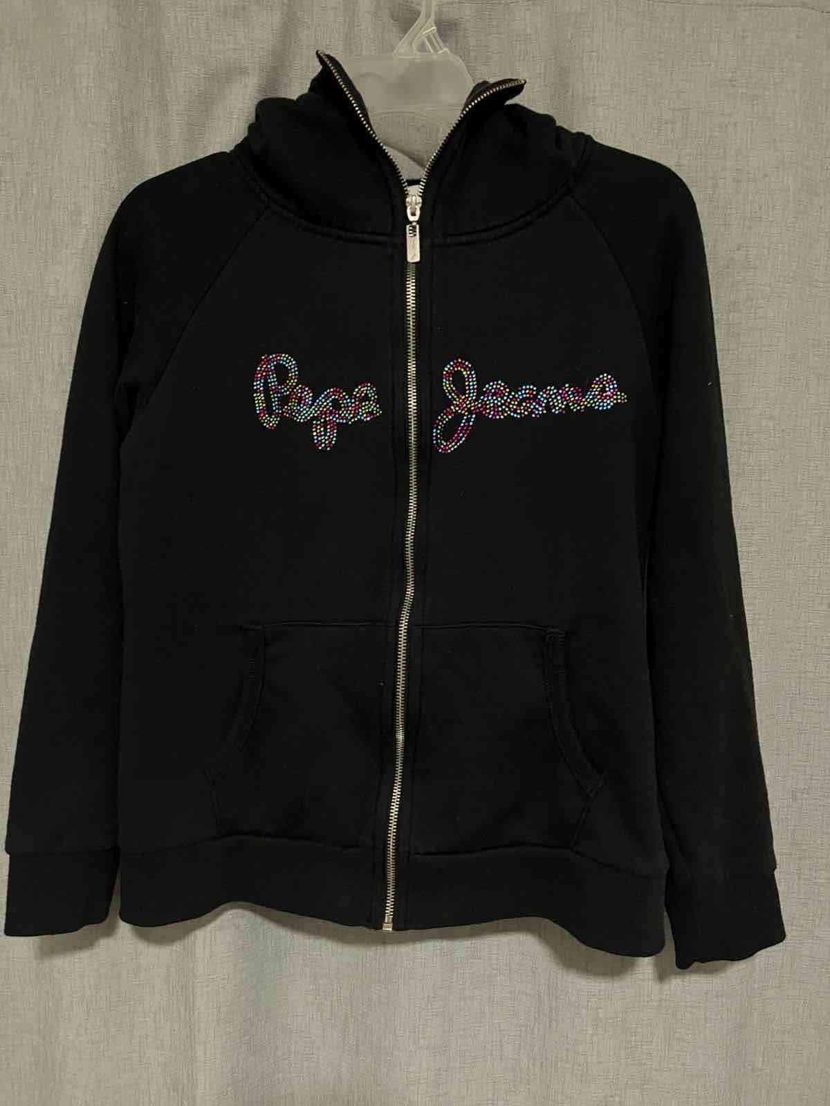 Polerón negro con cierre Pepe Jeans