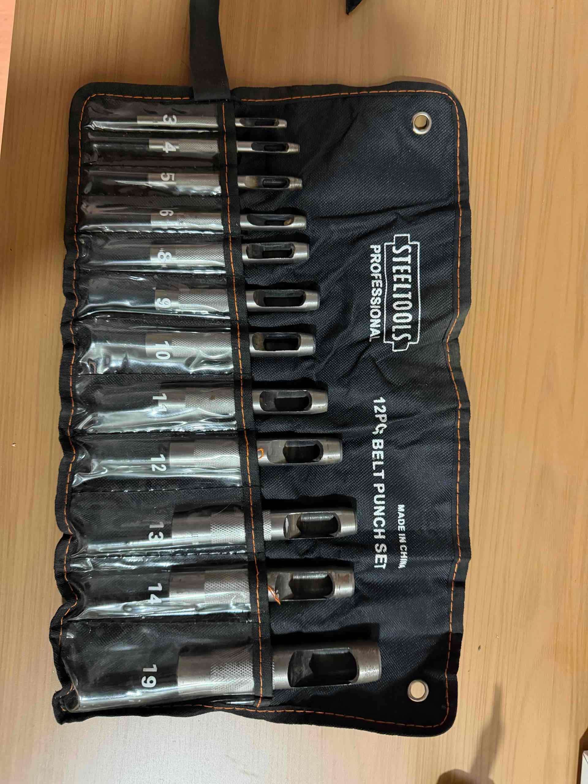 Set de punzones de 12 piezas