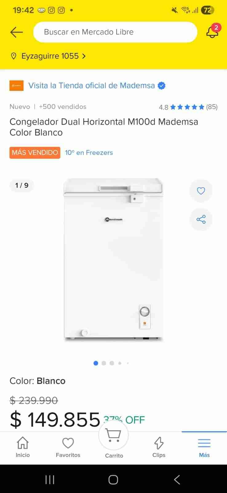 Congelador Dual M100d Blanco - 3